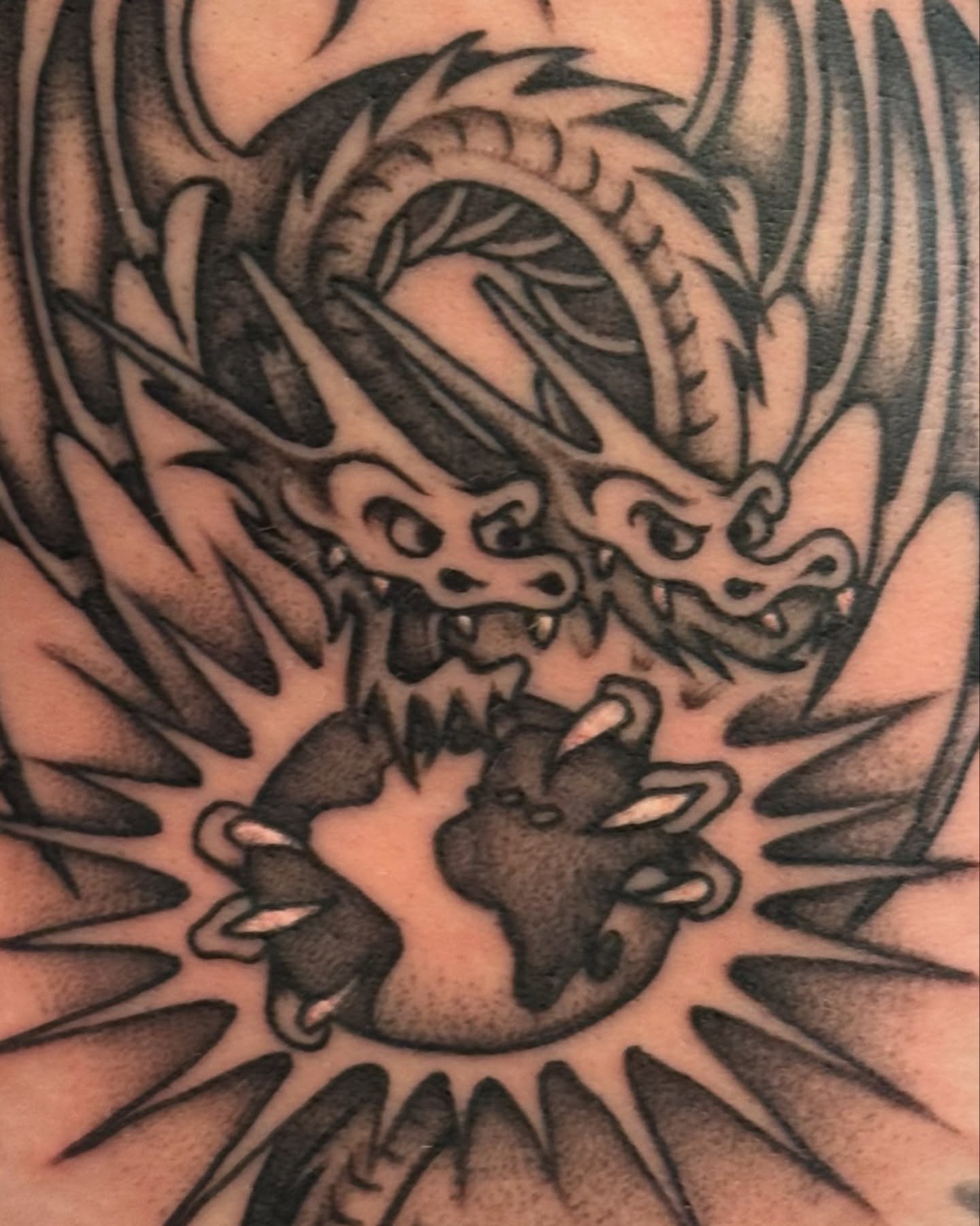 Tattoo by @lilcenzo — black_and_grey