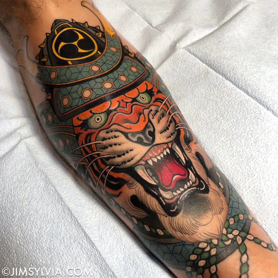 Tattoo by @jimsylviatattoo — american_traditional, dotwork
