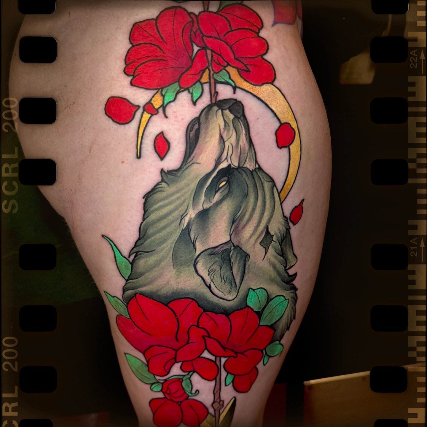 Tattoo by @laundrymattats — american_traditional, dotwork