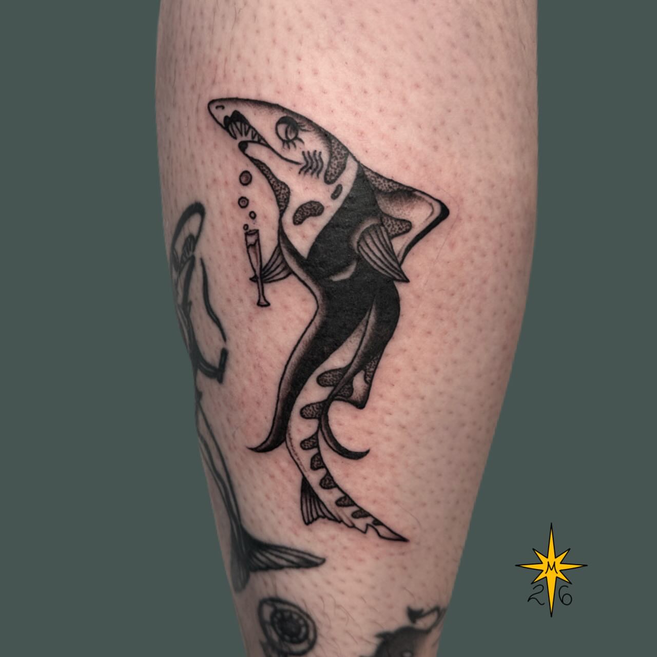 Tattoo by @maddstatts โ black_and_grey