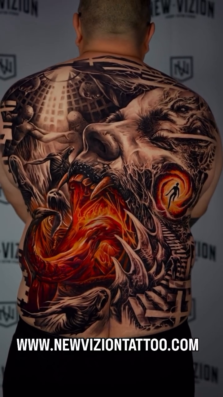 Tattoo by @lys__ink — dark_realism, black_and_grey