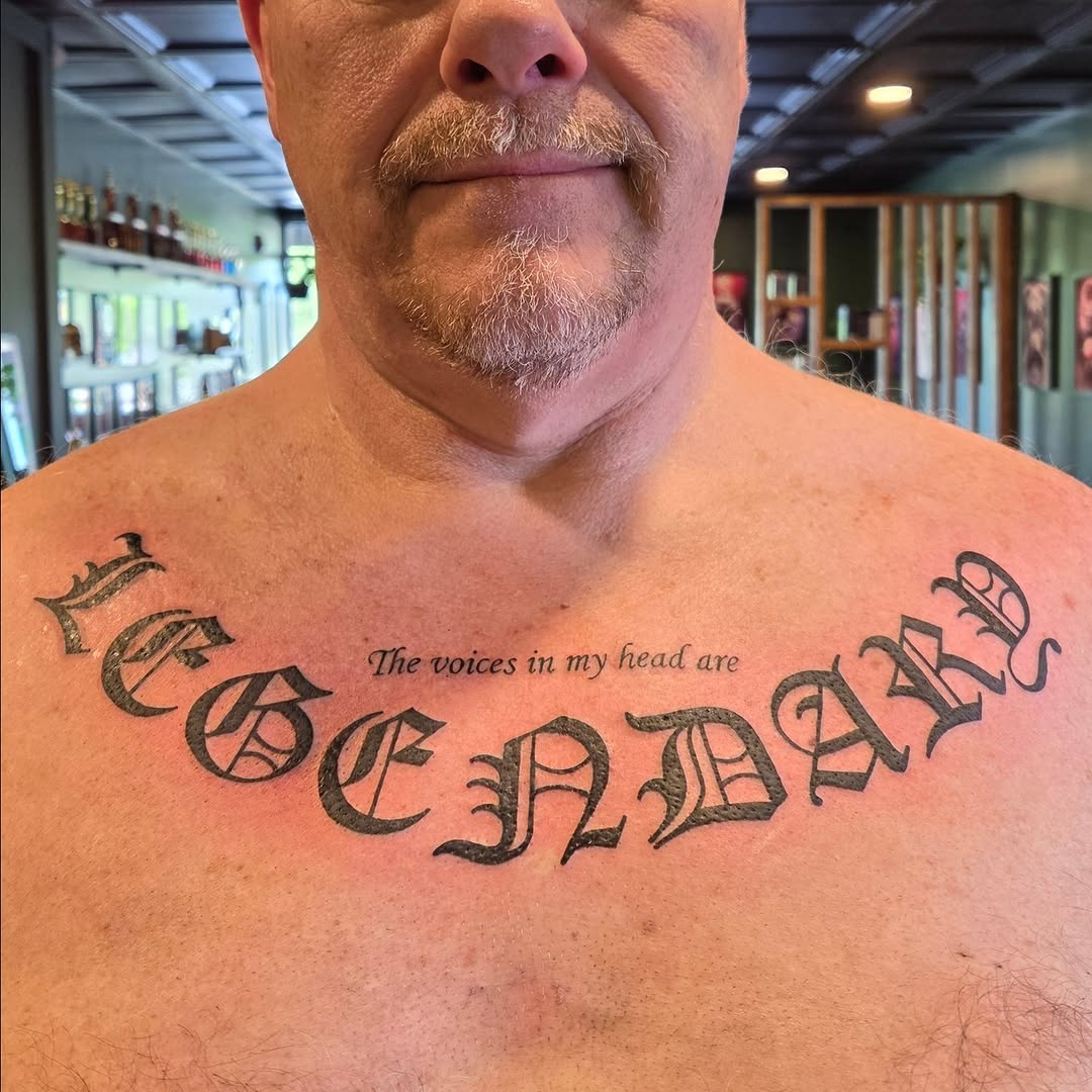 Tattoo by @nikkischertattoos — lettering_script, chicano