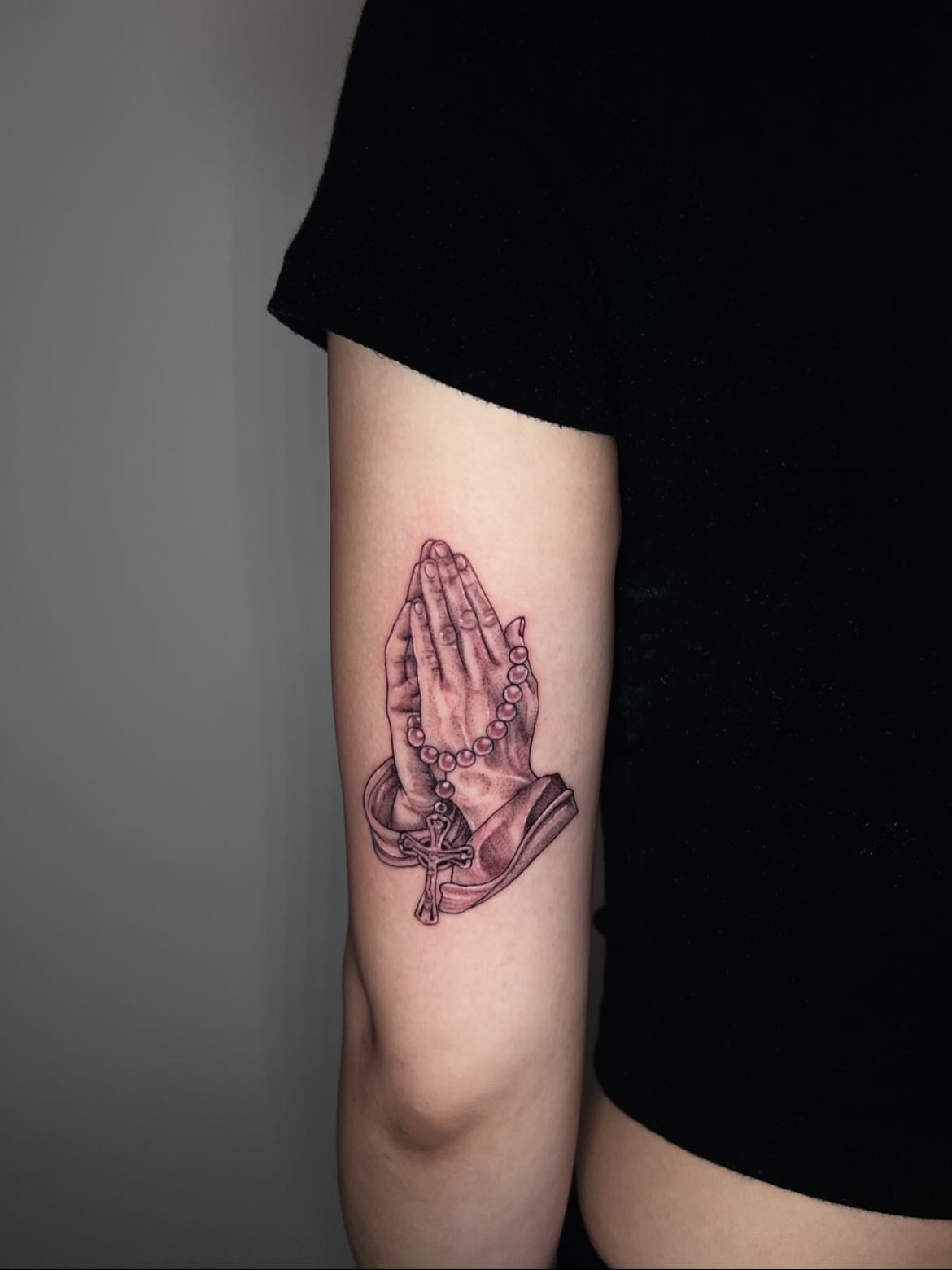 Praying hands realism tattoo on the forearm by ππππππ ππππππ - ππππ‘ππ₯ ππ¨π₯π’πππ«π’π¨π¬ π΅π