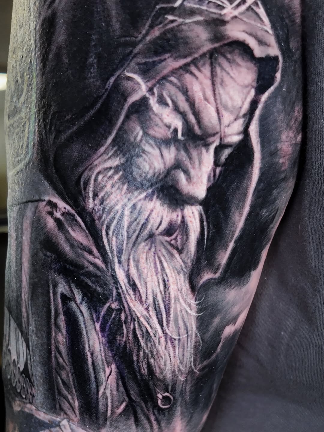 Tattoo by @thekidkennedy — realism, black_and_grey