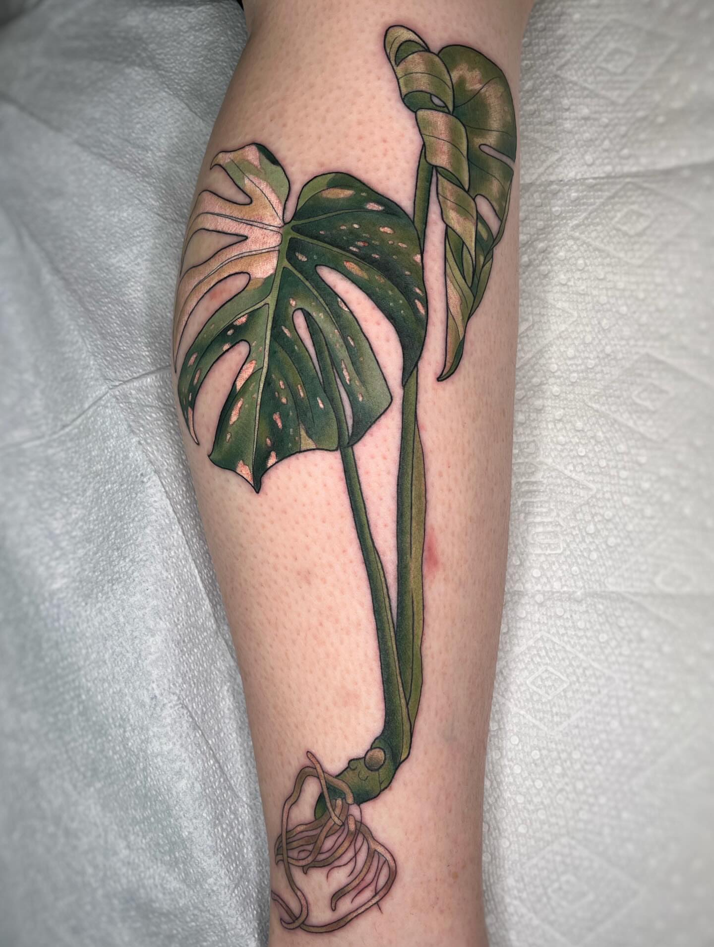 Tattoo by @emidoesart — realism, dotwork