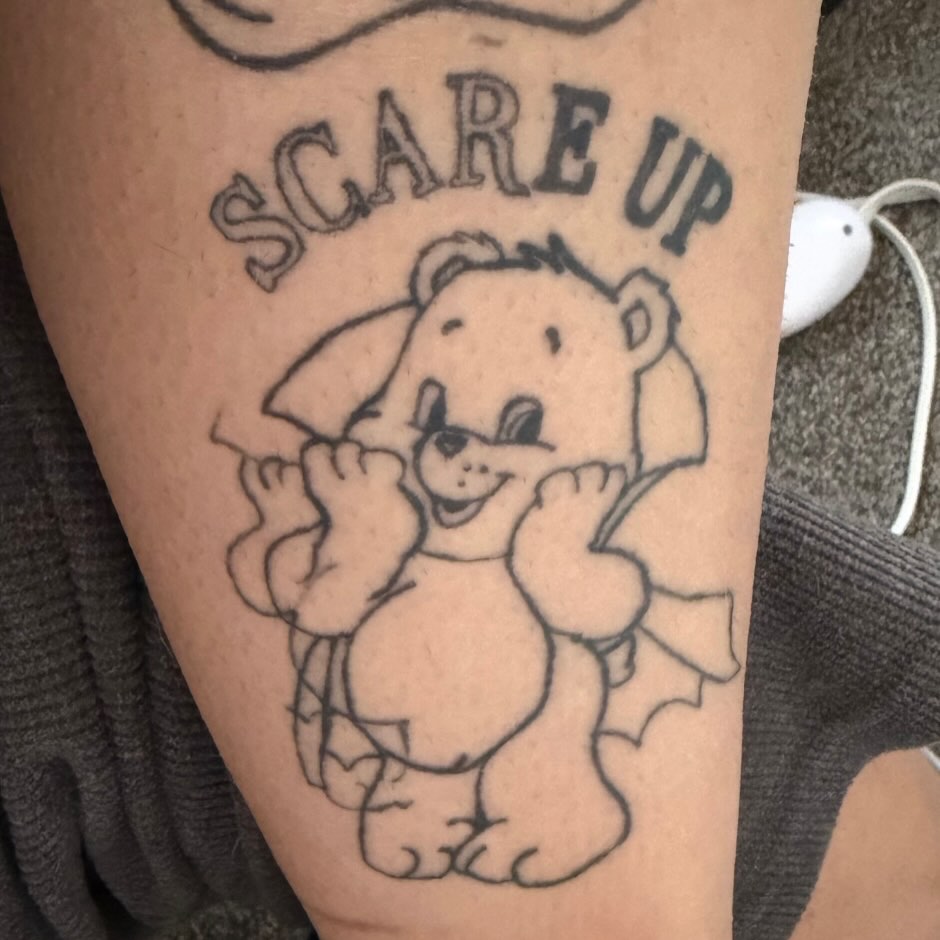Tattoo by @destinyrosetattoos โ lettering_script, ignorant