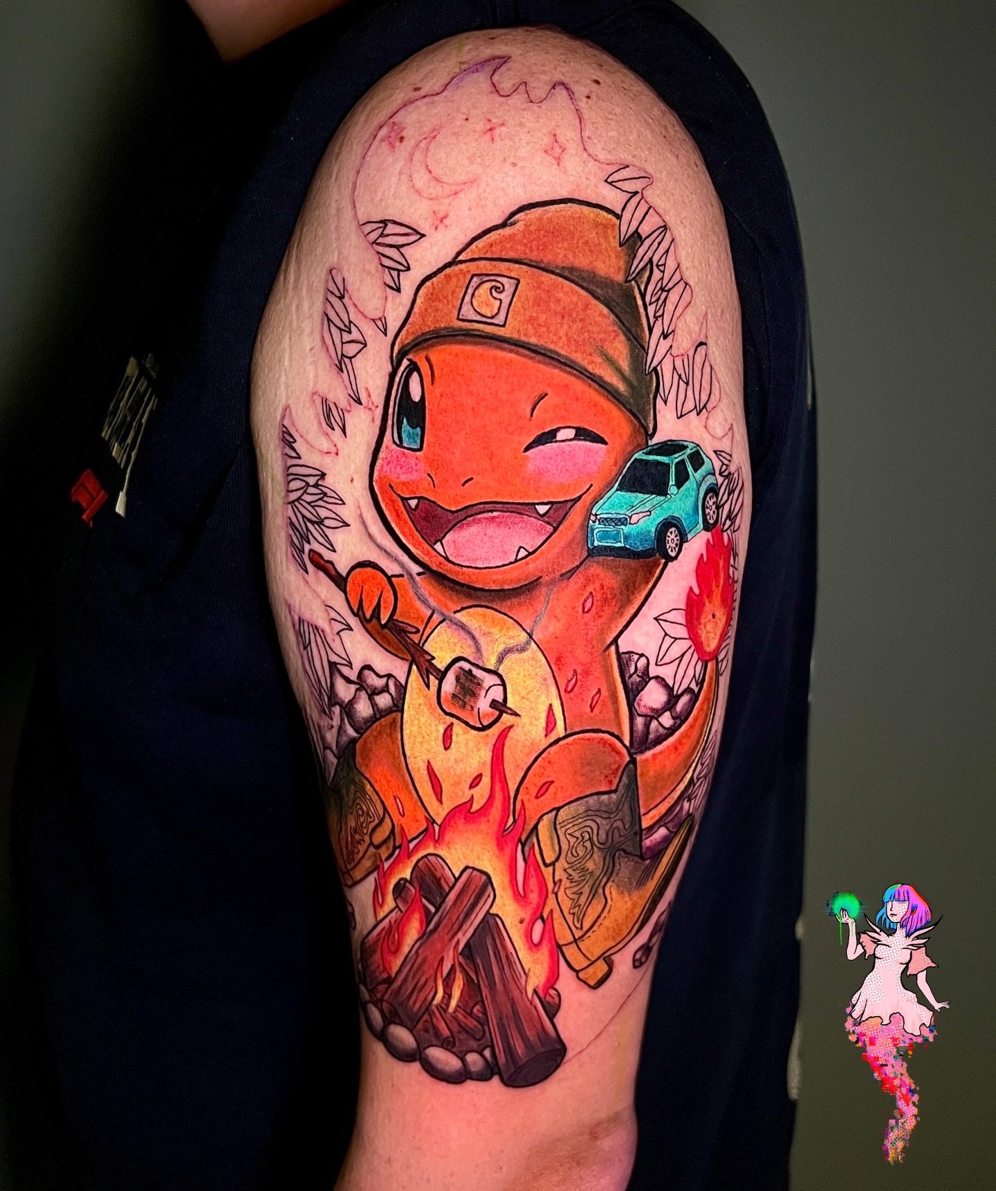 Tattoo by @aguaviva.tattoos — new_school, illustrative