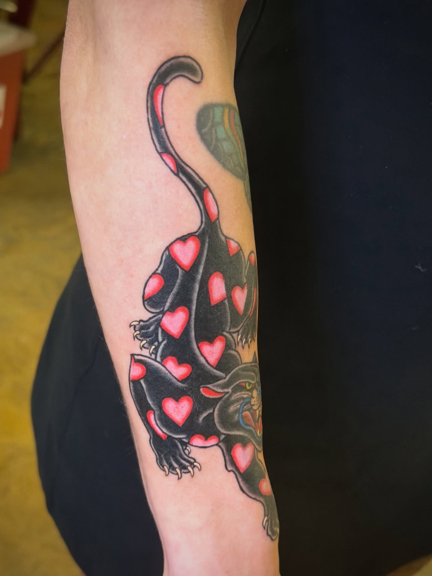 Tattoo by @scruffy_tattooer — american_traditional, trash_polka