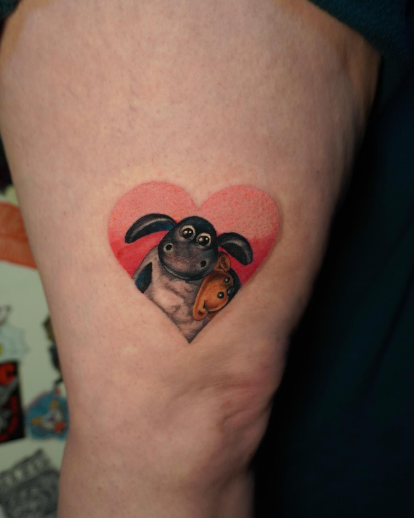 Sheep and butterfly realism tattoo on the forearm by hallow ☣︎ tattoo artist, Philadelphia, Pennsylvania