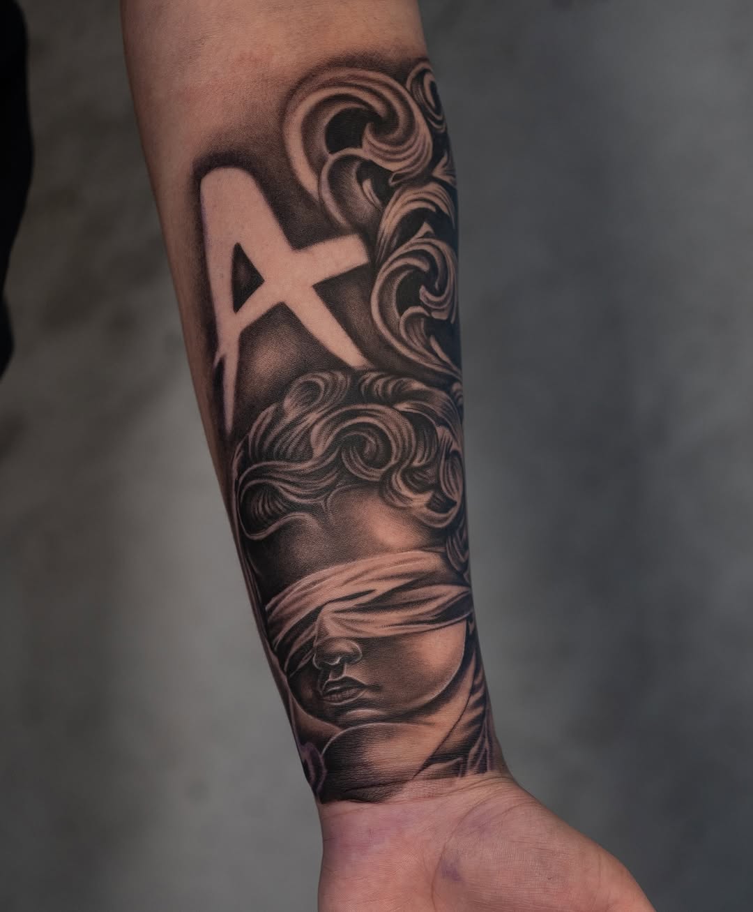 Tattoo by @inkbydame — realism, black_and_grey