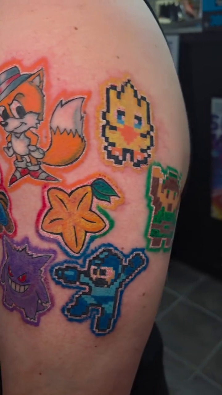 Tattoo by @sleepywitchink — new_school, anime