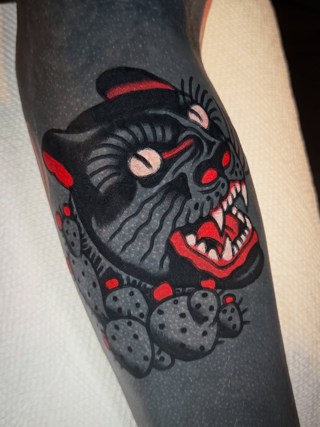 Tattoo by @klugtattoo — american_traditional, blackwork