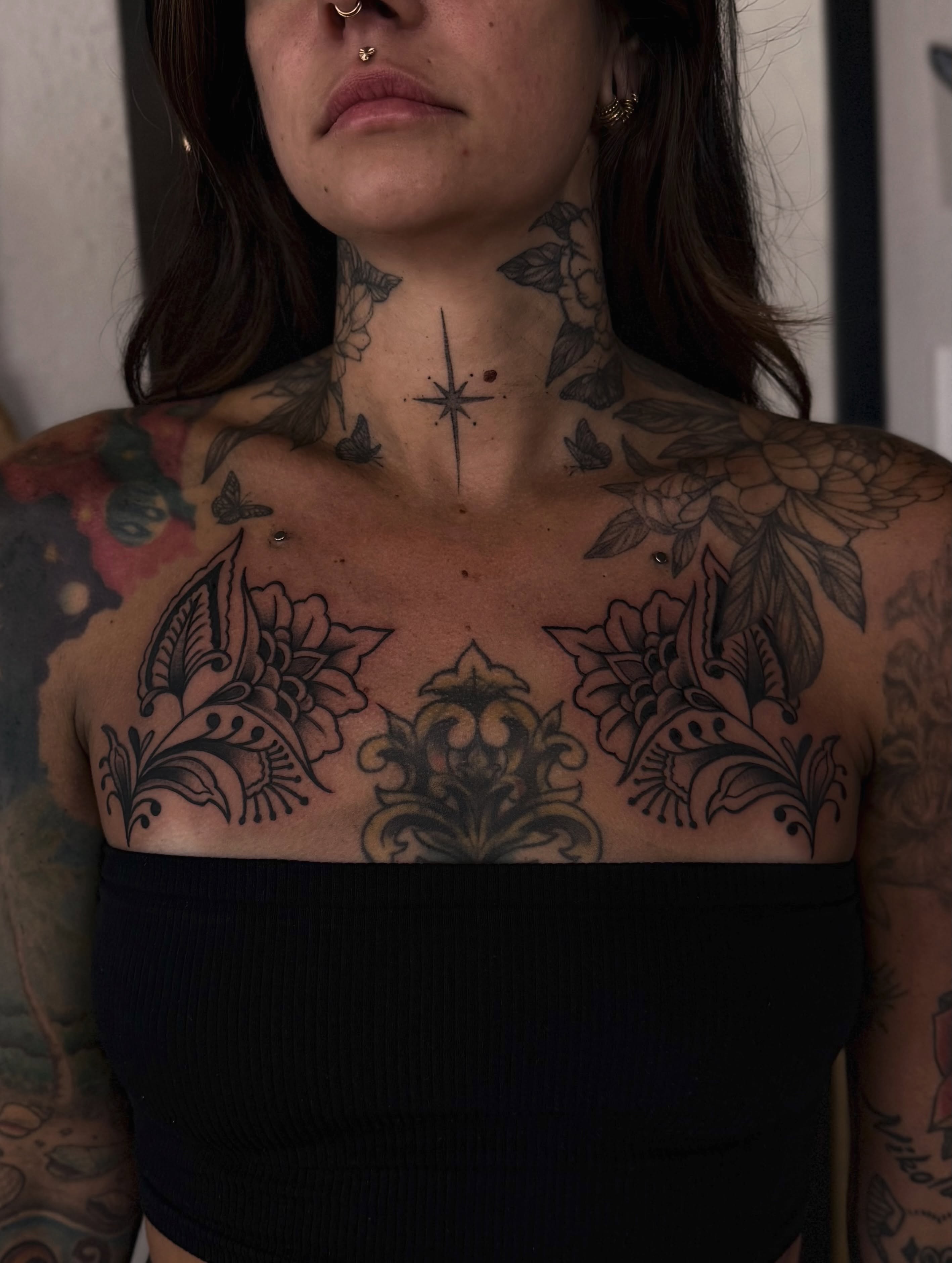 Tattoo by @hotdonnatattoos — black_and_grey