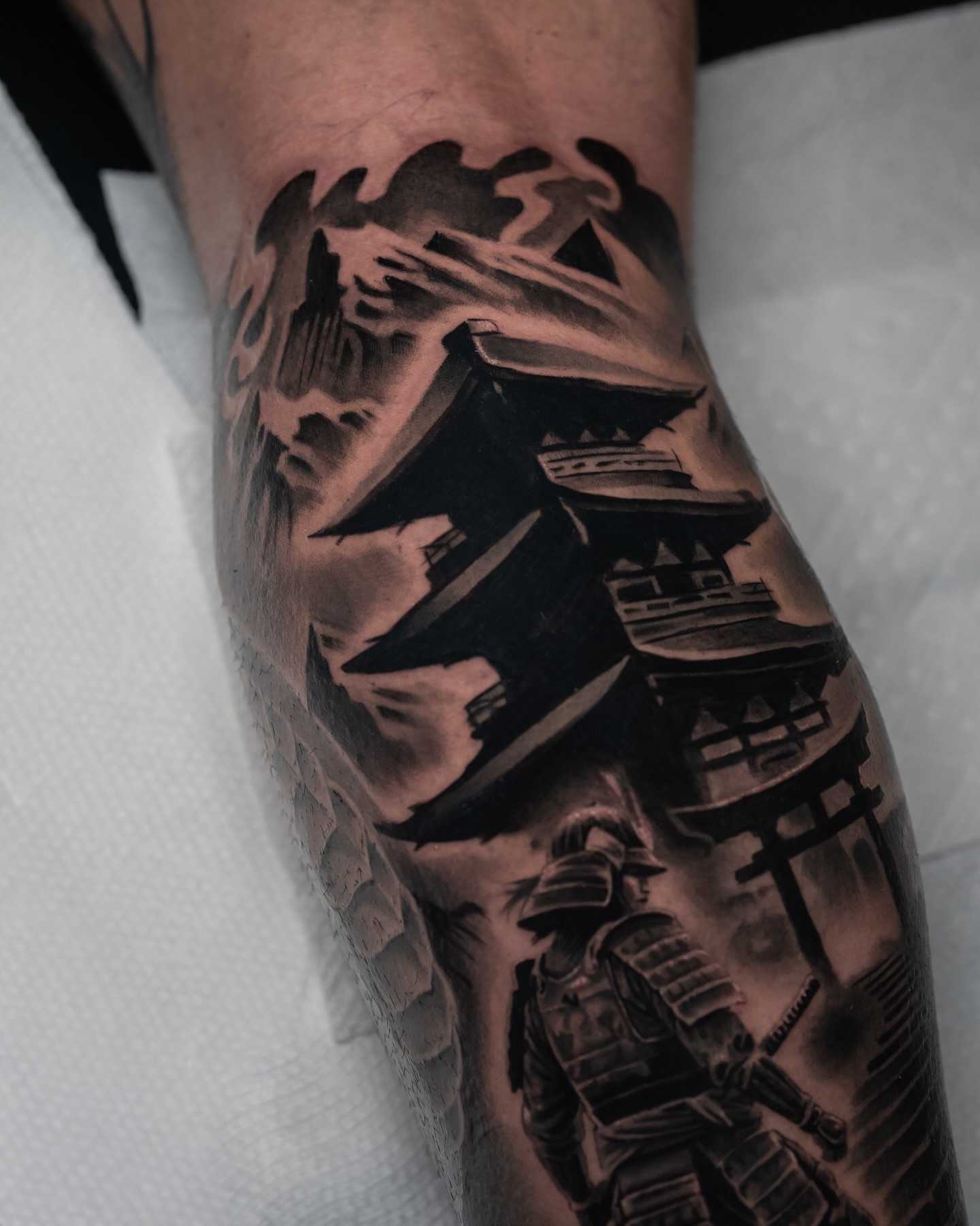 Tattoo by @inkbyjavi — black_and_grey, realism