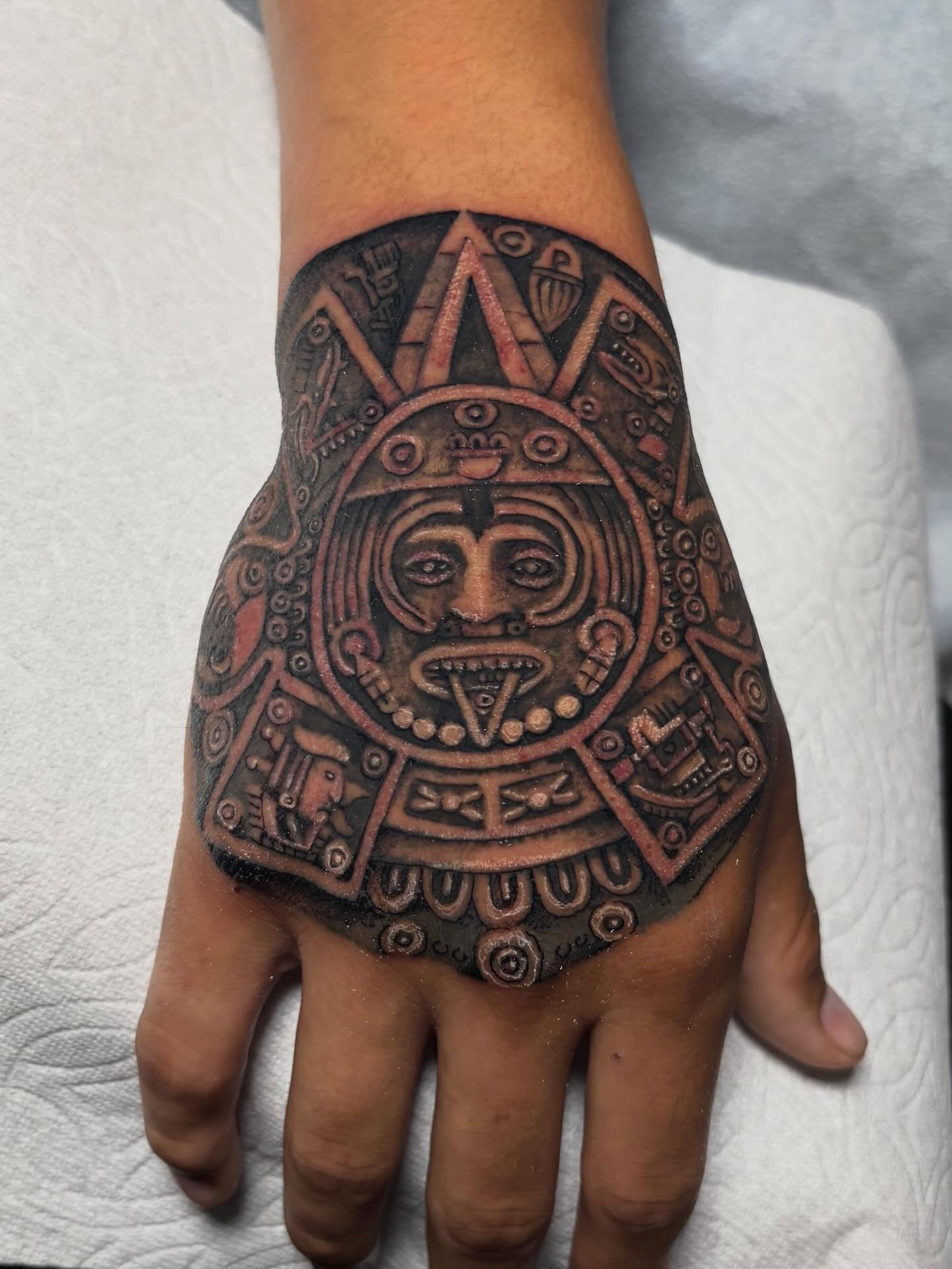 Tattoo by @elmertattoos — black_and_grey, geometric