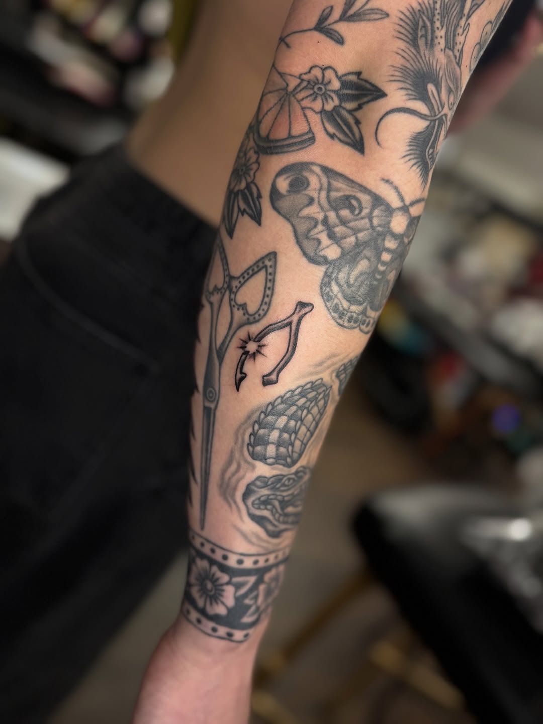 Tattoo by @starahtattoo — american_traditional, black_and_grey