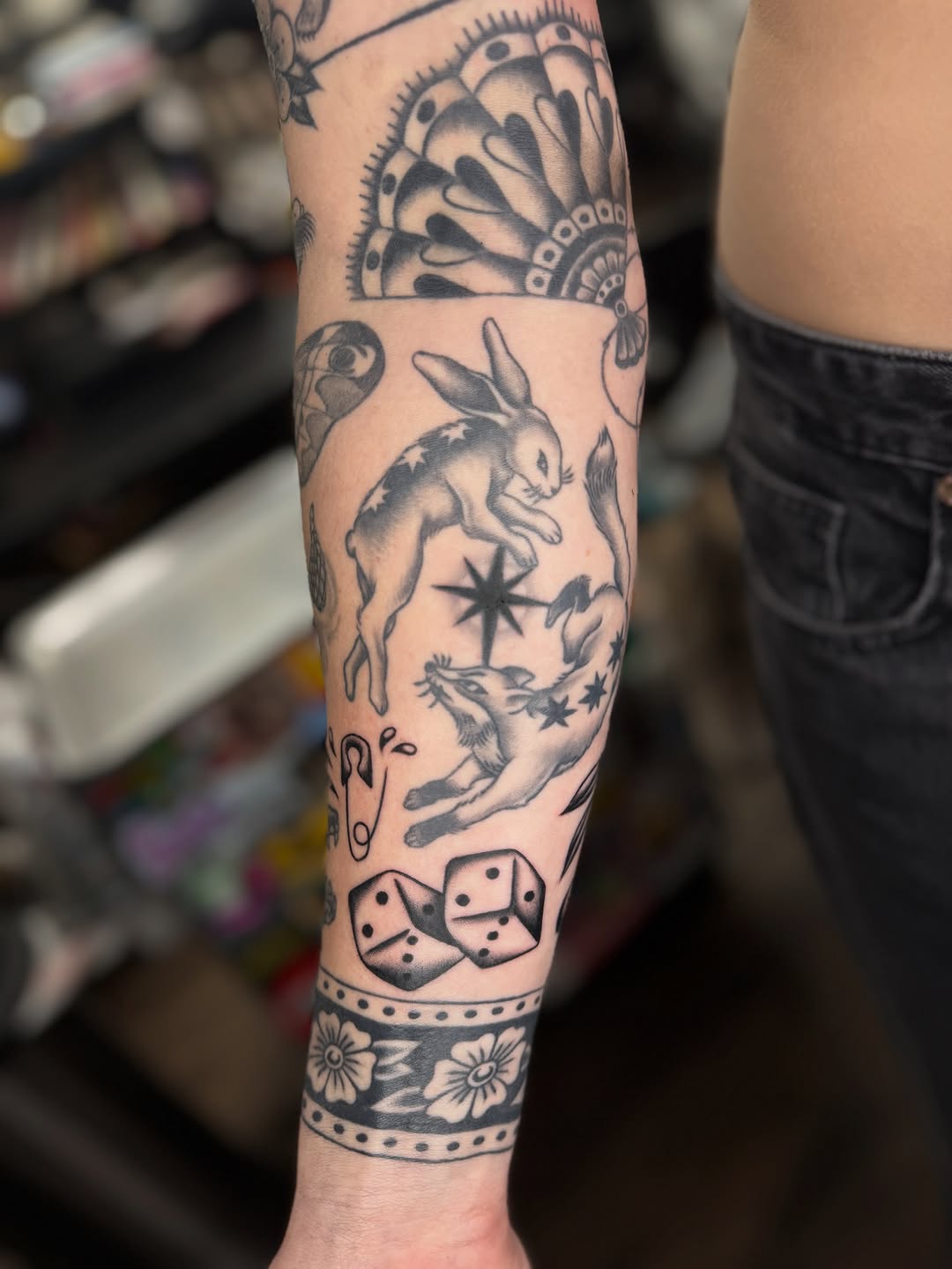 Tattoo by @starahtattoo — american_traditional, black_and_grey
