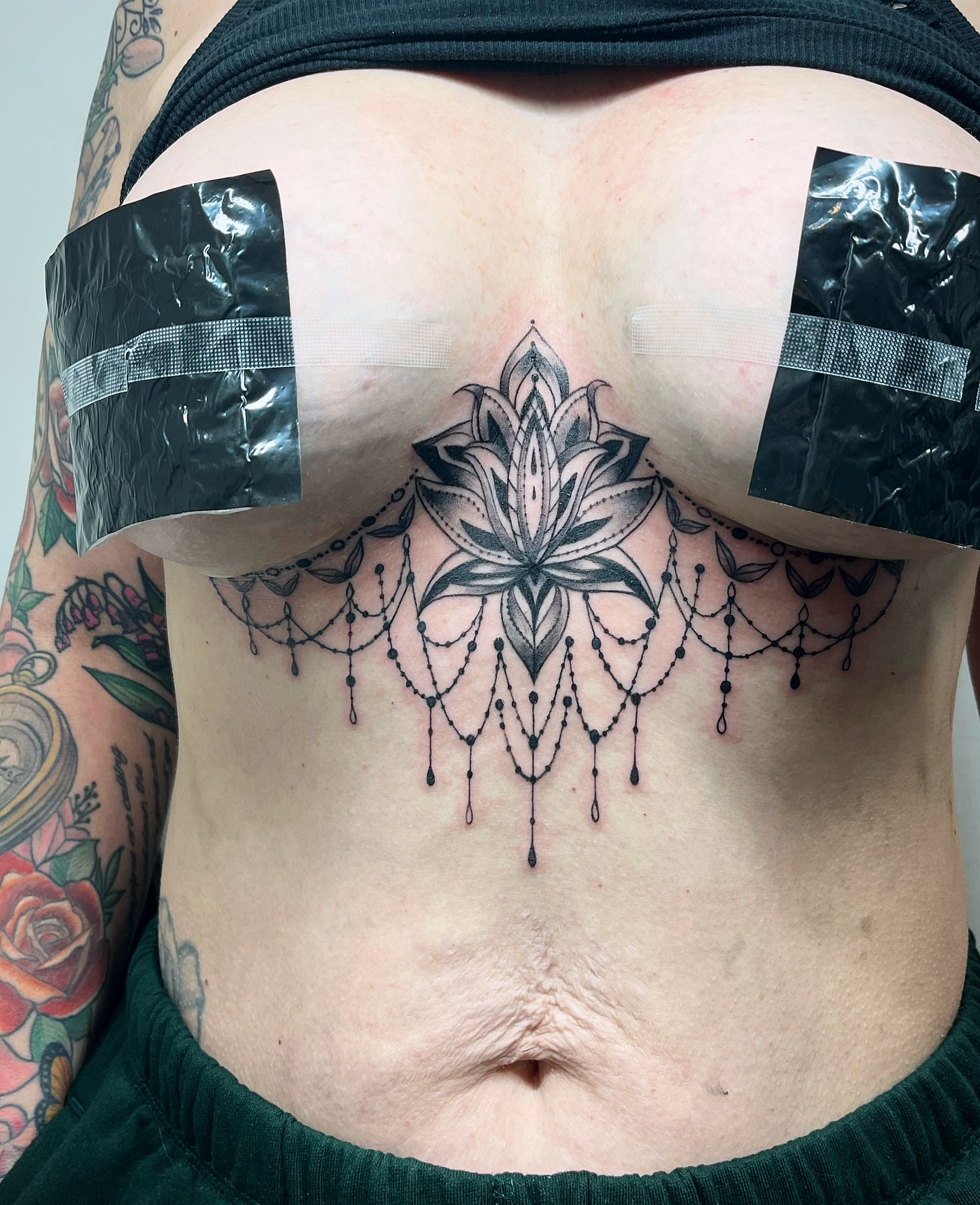 Tattoo by @sailor_riot — black_and_grey