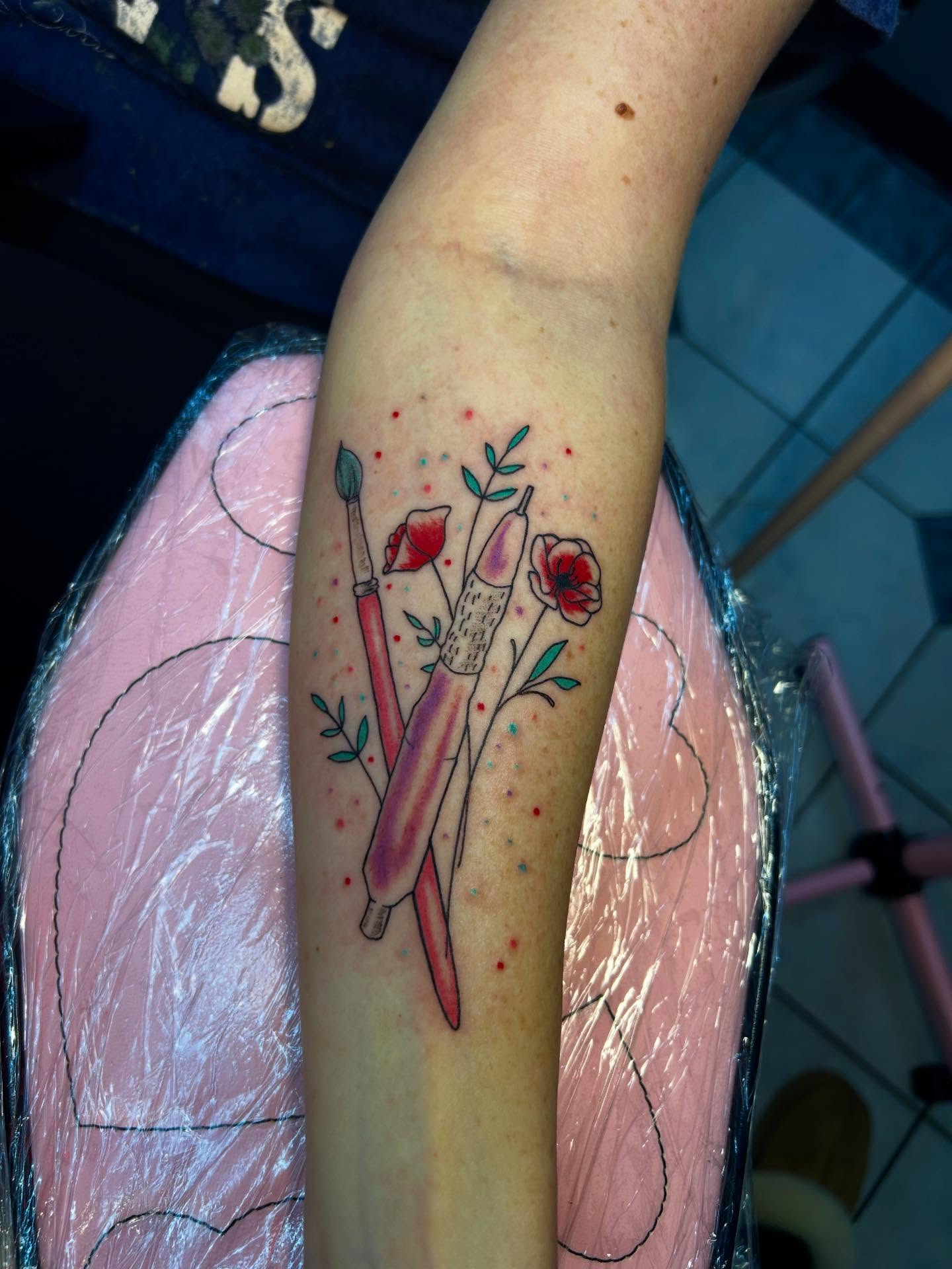 Tattoo by @maddiedoestattoos — dotwork
