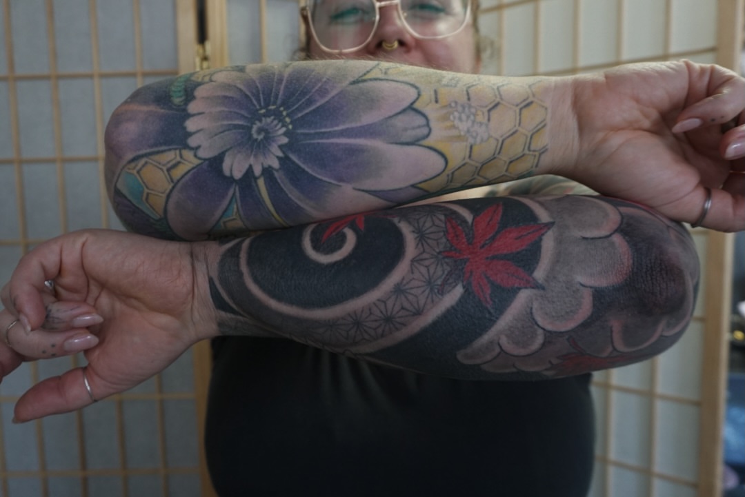 Tattoo by @tattoosbylinds — japanese_irezumi, dotwork