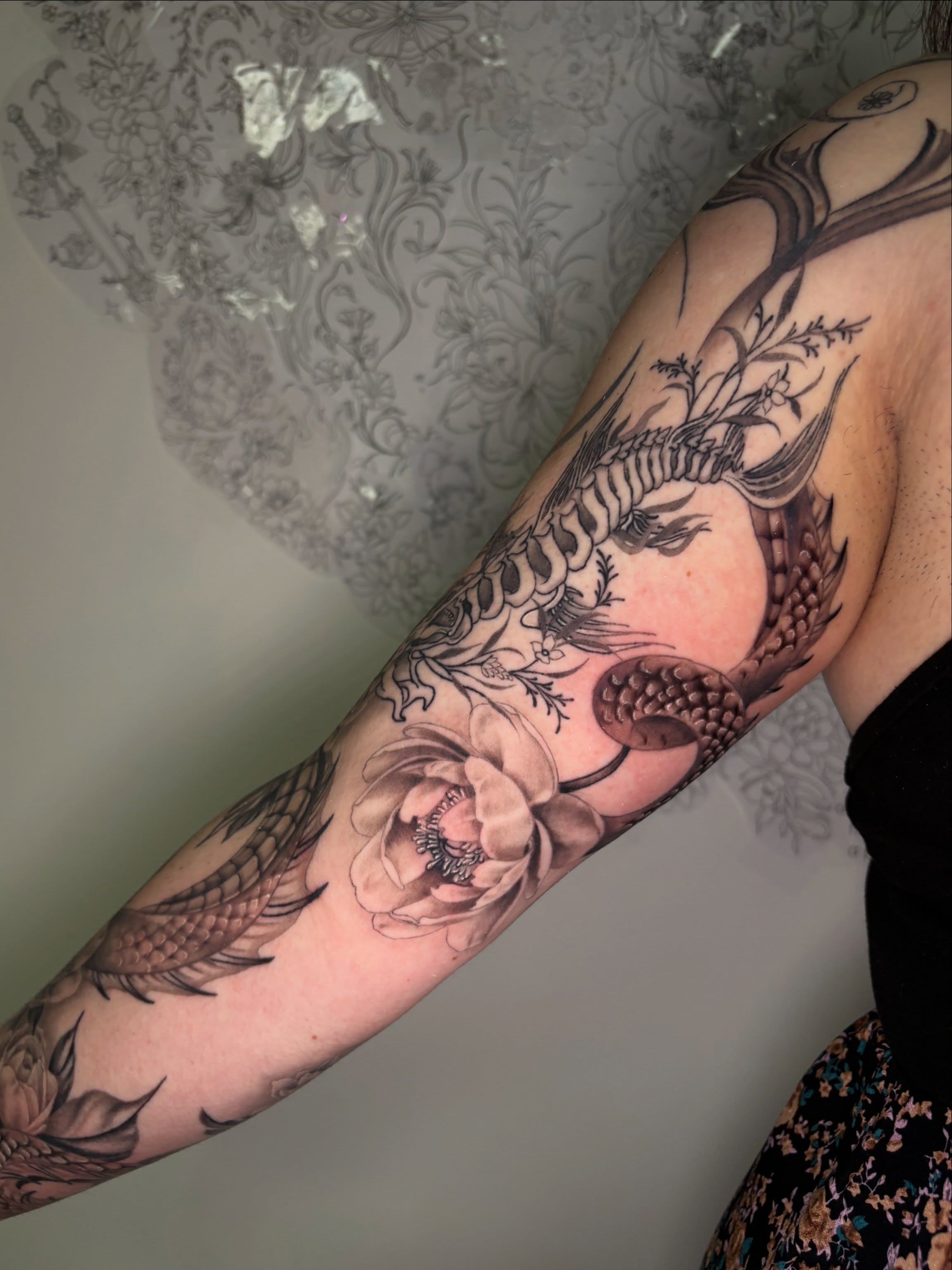 Tattoo by @hbones_artistry — black_and_grey, realism