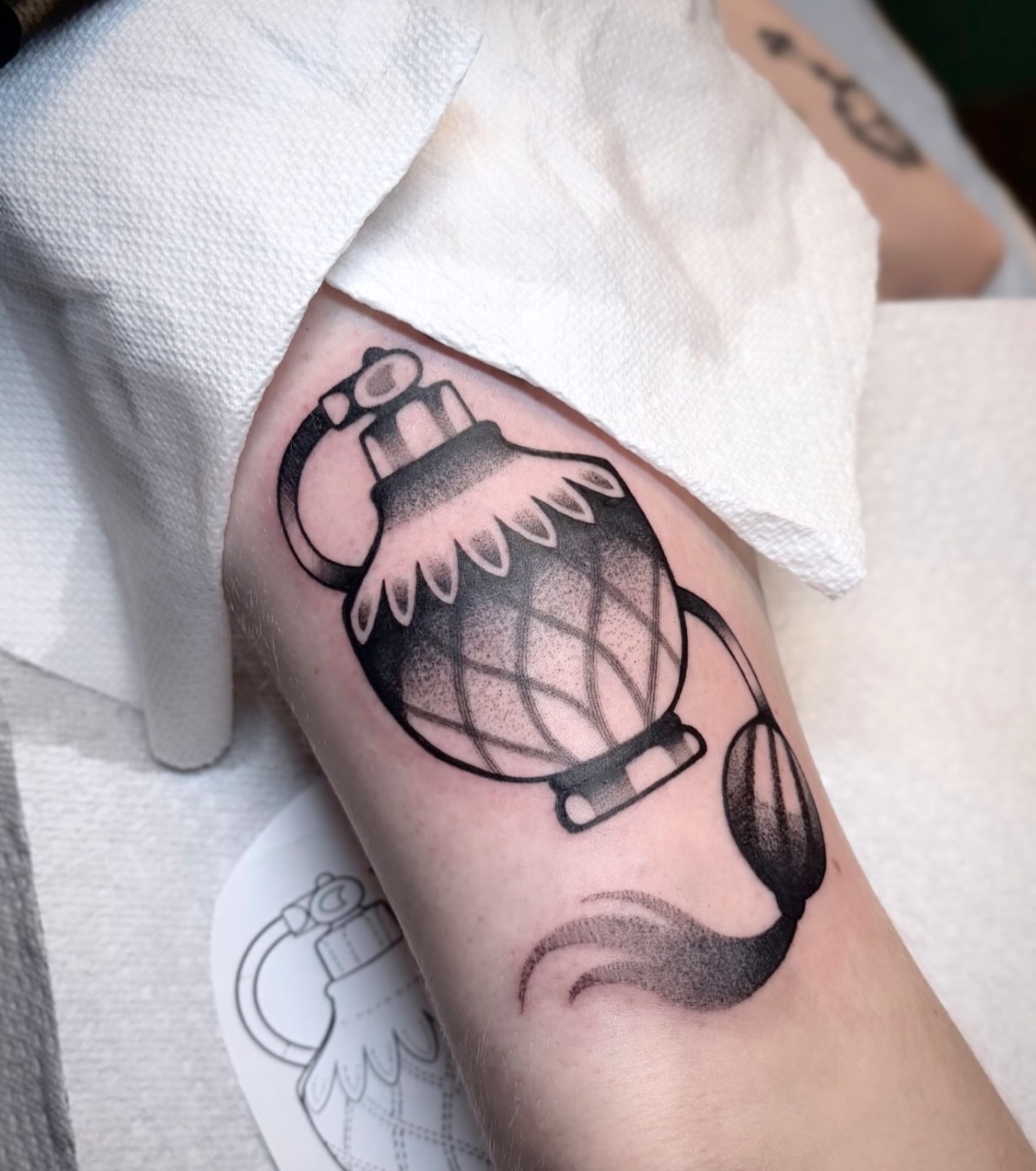 Tattoo by @maya_zink — dotwork