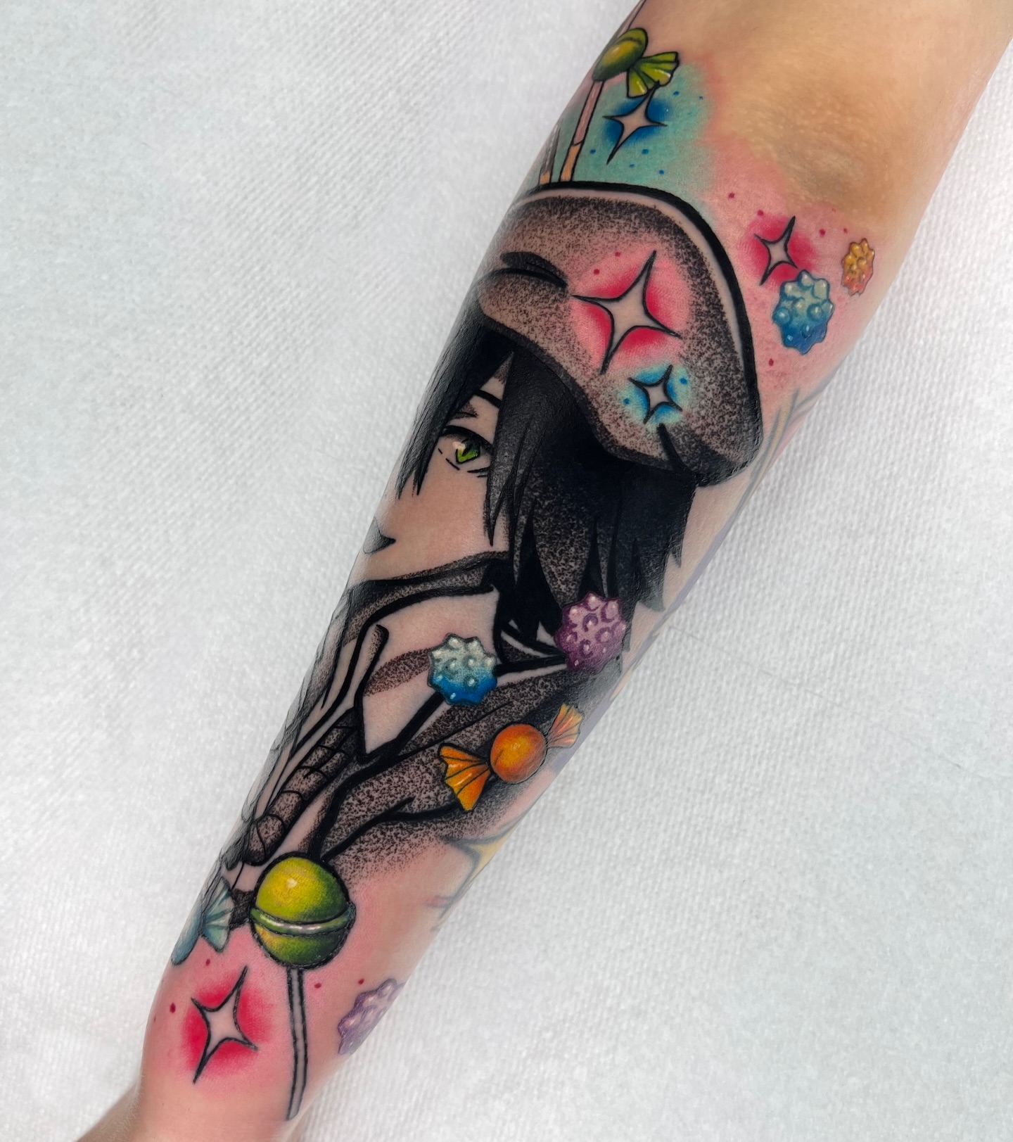 Tattoo by @loulou_tattoos — anime, new_school