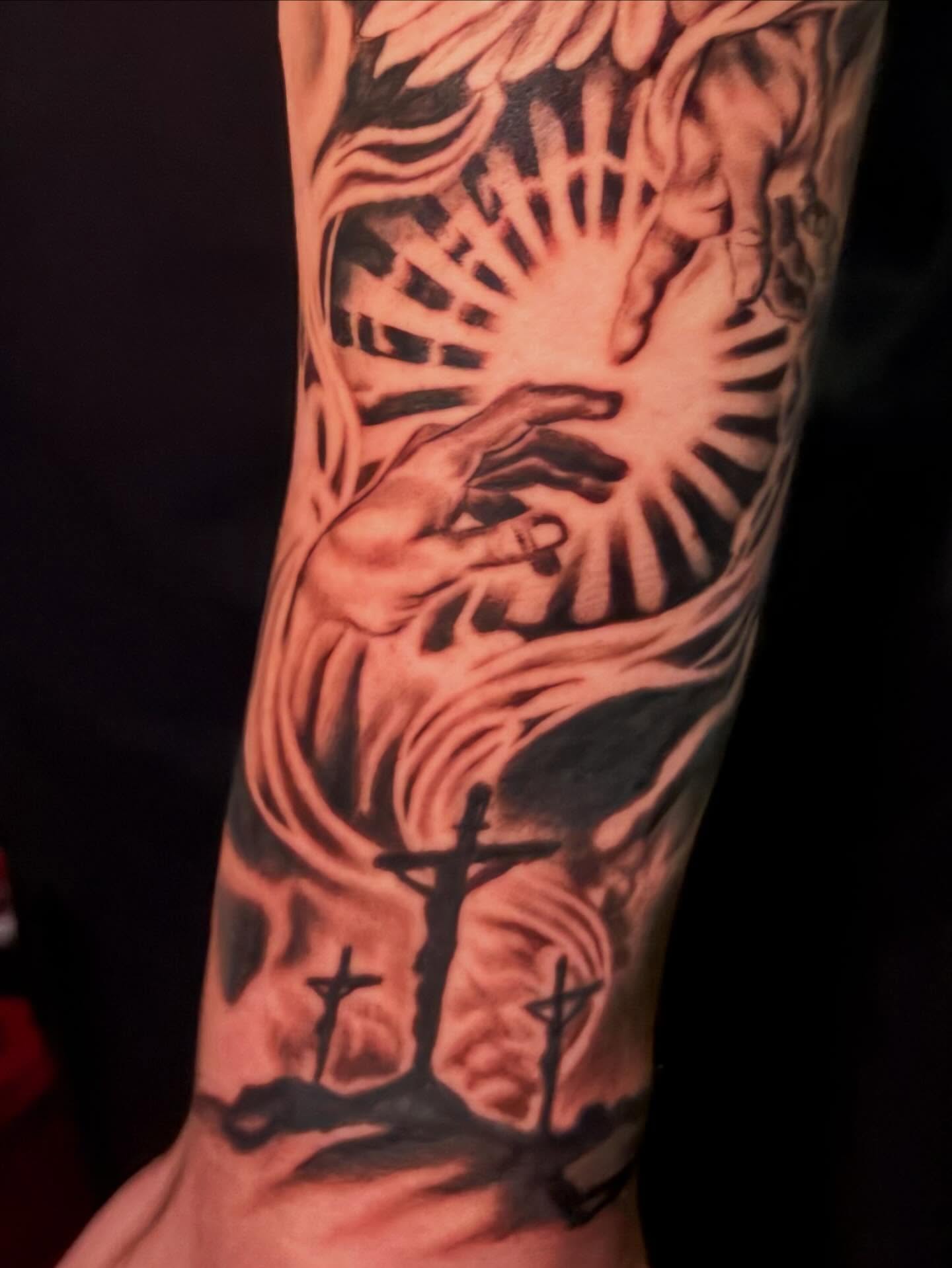 Tattoo by @sadist.guilt — black_and_grey, realism