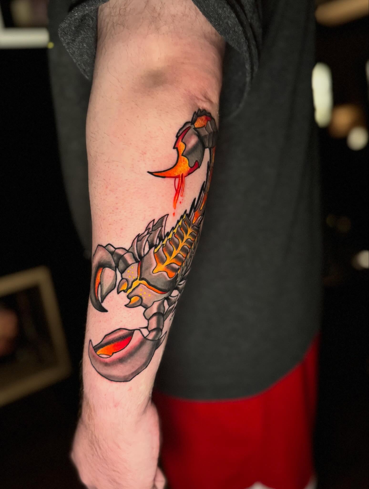 Tattoo by @tattoosbyjuju_ — american_traditional, dotwork