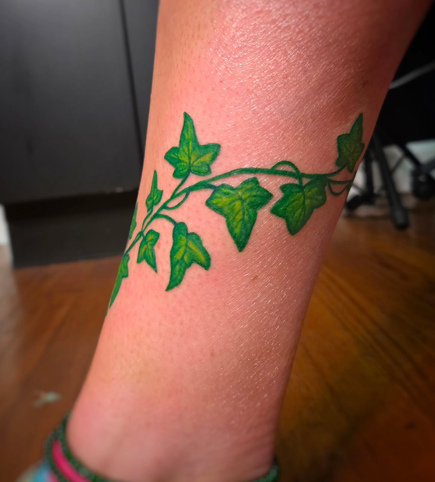 Ivy vine dotwork tattoo on the forearm by Jam ⚡️🐉🖤