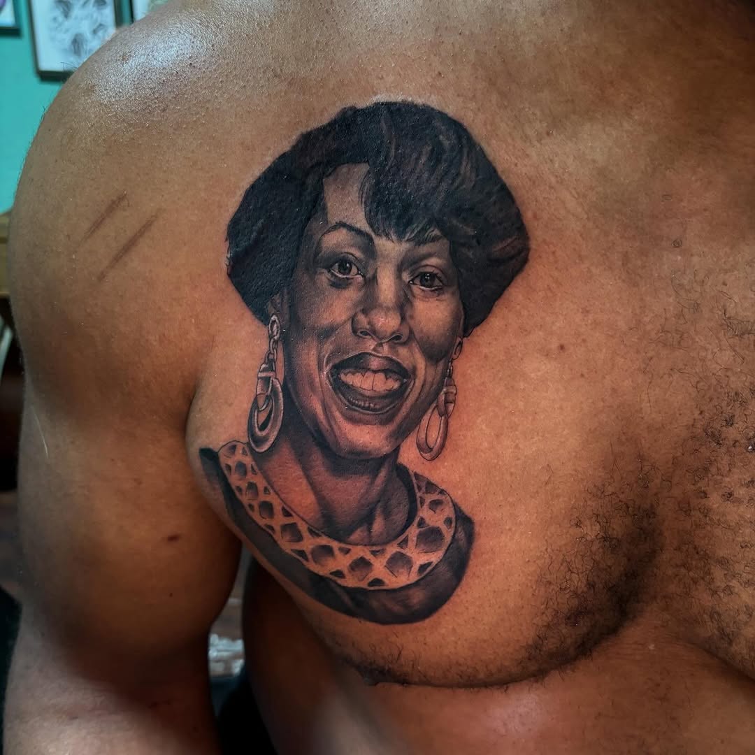 Tattoo by @sayanatattoos — black_and_grey, realism