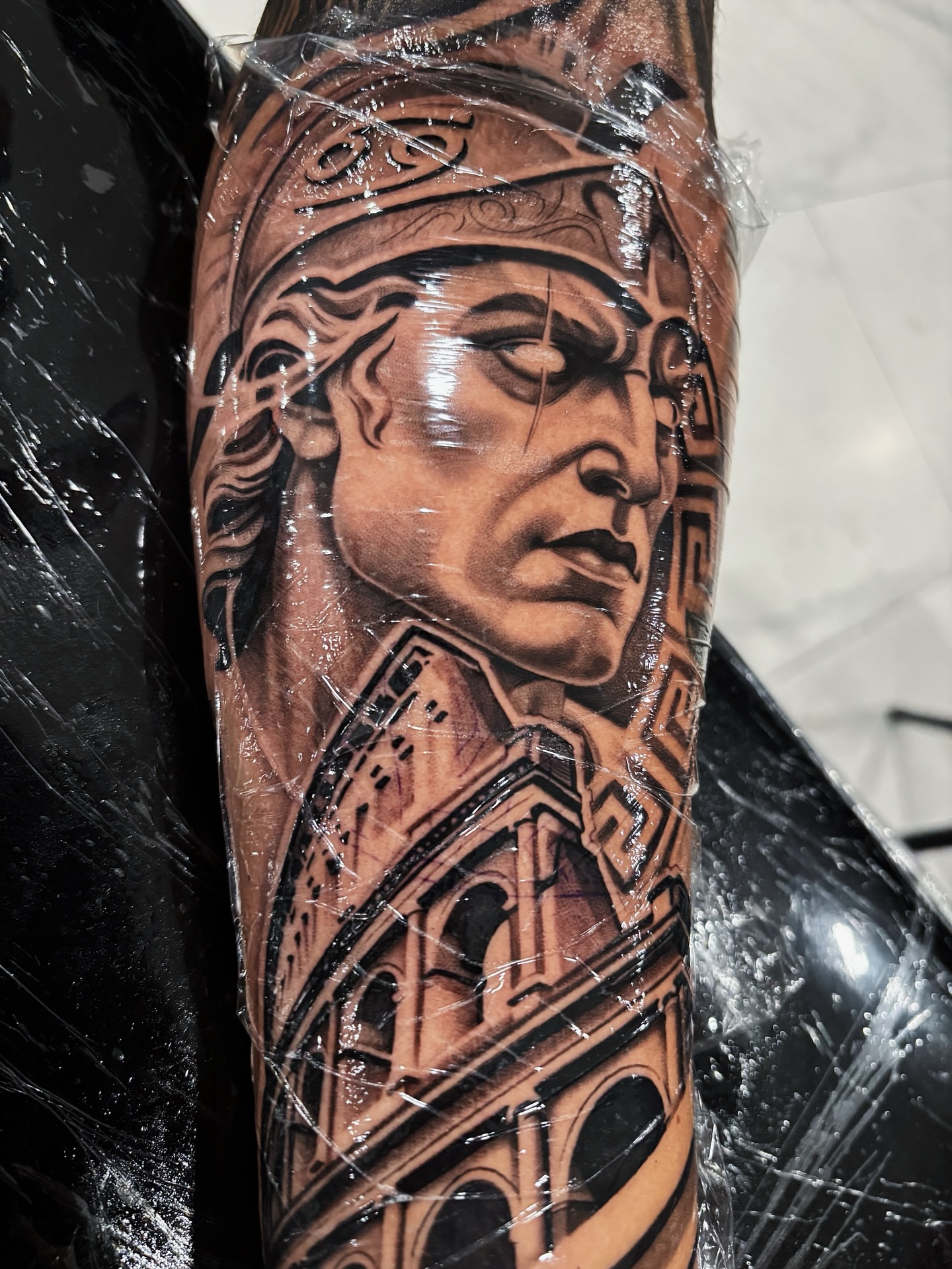 Tattoo by @crooksink — realism, black_and_grey