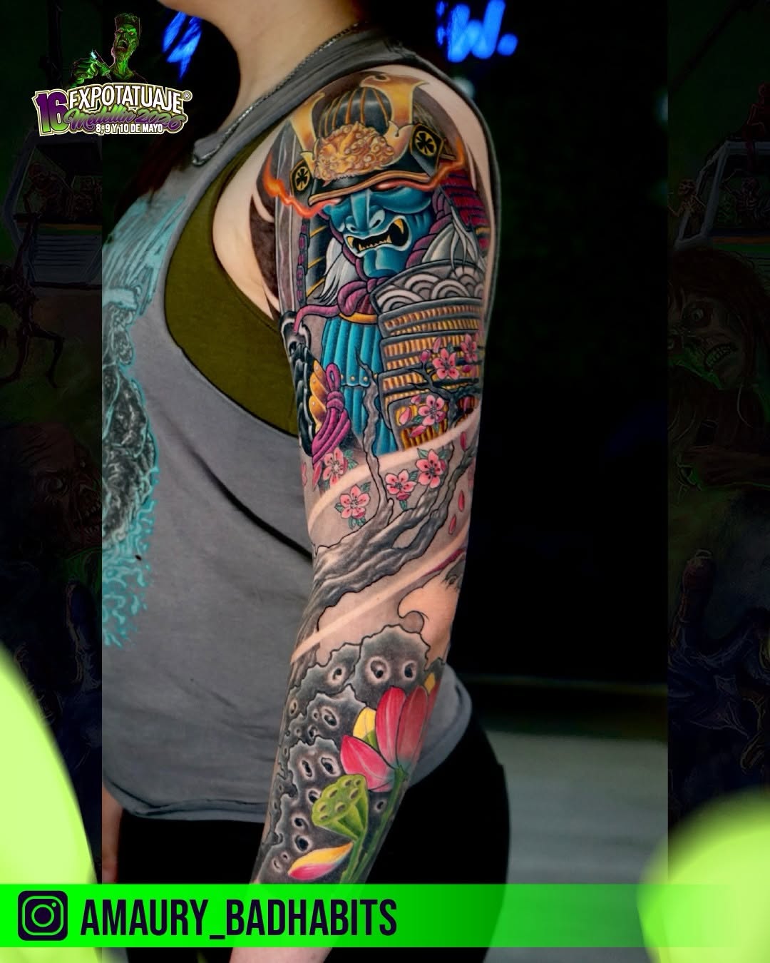 Tattoo by @amaury_badhabits — japanese_irezumi, realism