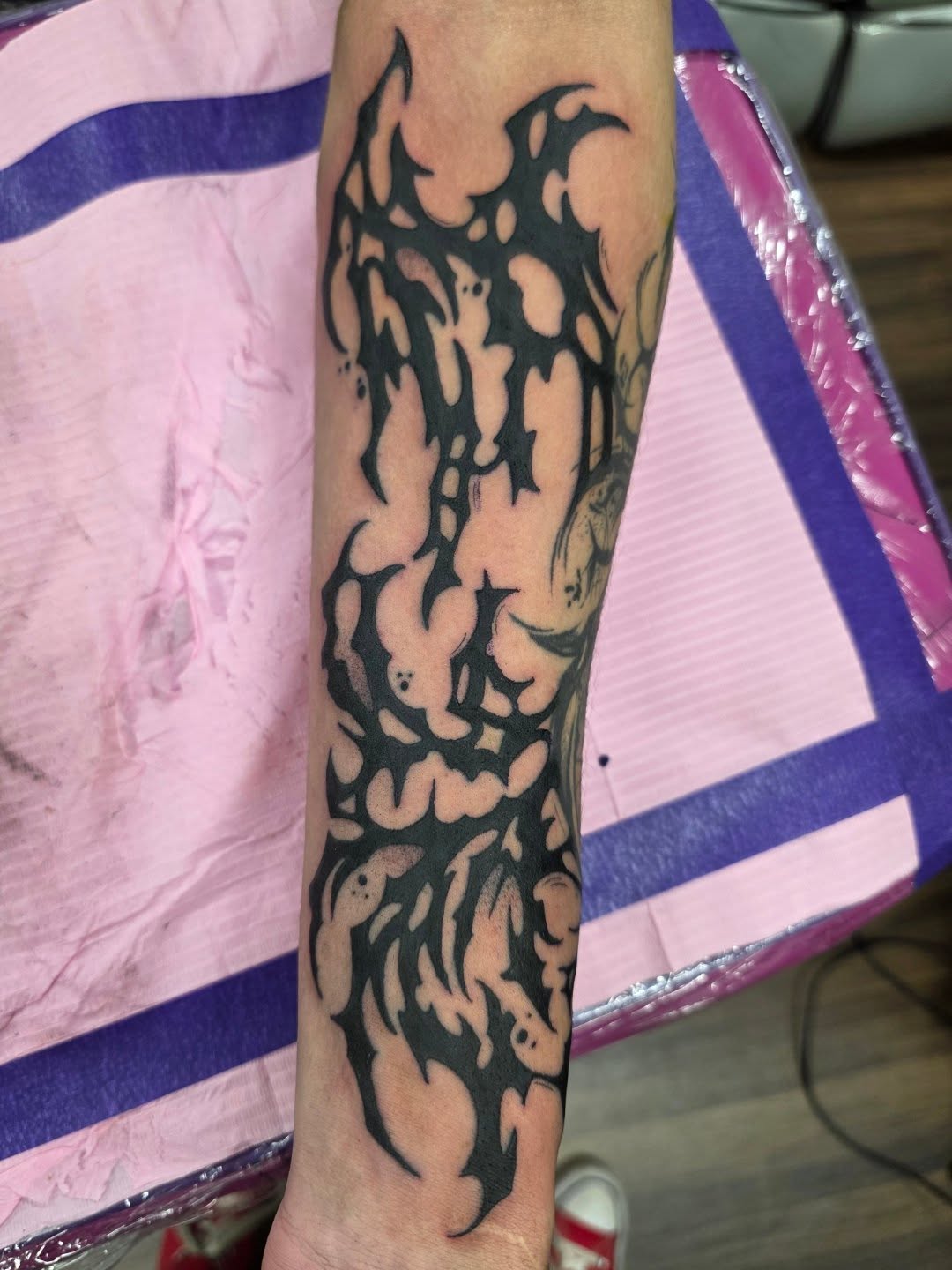 Tattoo by @nobodytattoosx — black_and_grey
