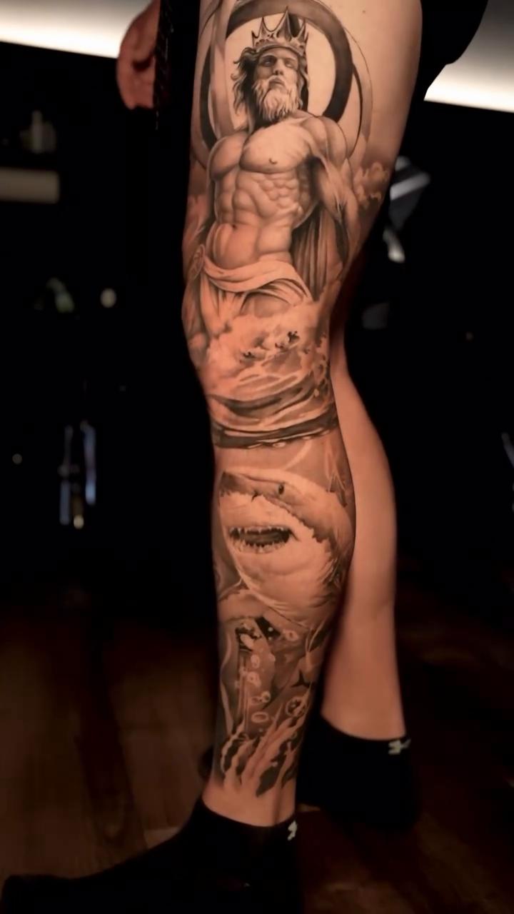Tattoo by @williammeyertattoo โ realism, black_and_grey