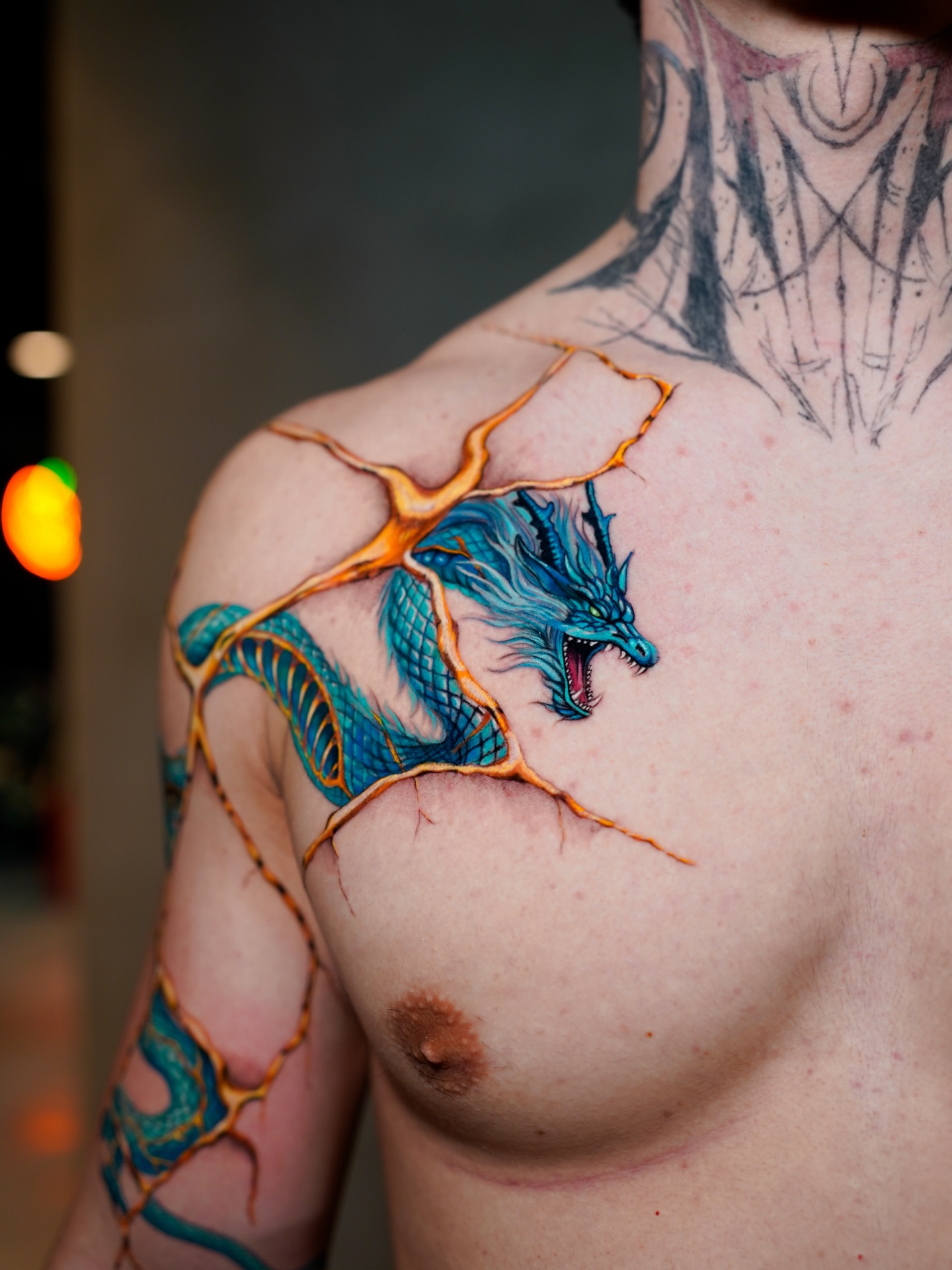 Tattoo by @serenayakcicekx — realism, dotwork