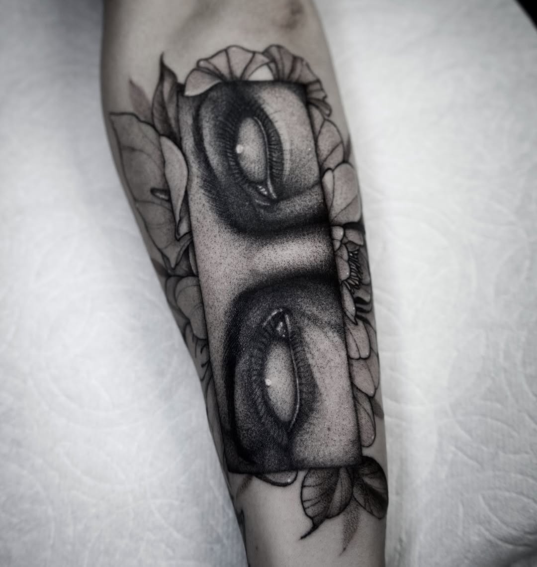 Tattoo by @jaredxhughes — realism, dotwork