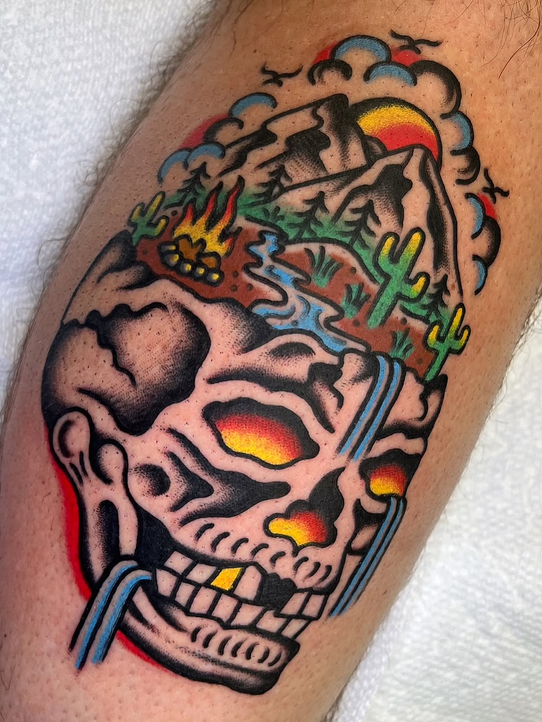 Tattoo by @jonnybearhands — american_traditional, neo_traditional