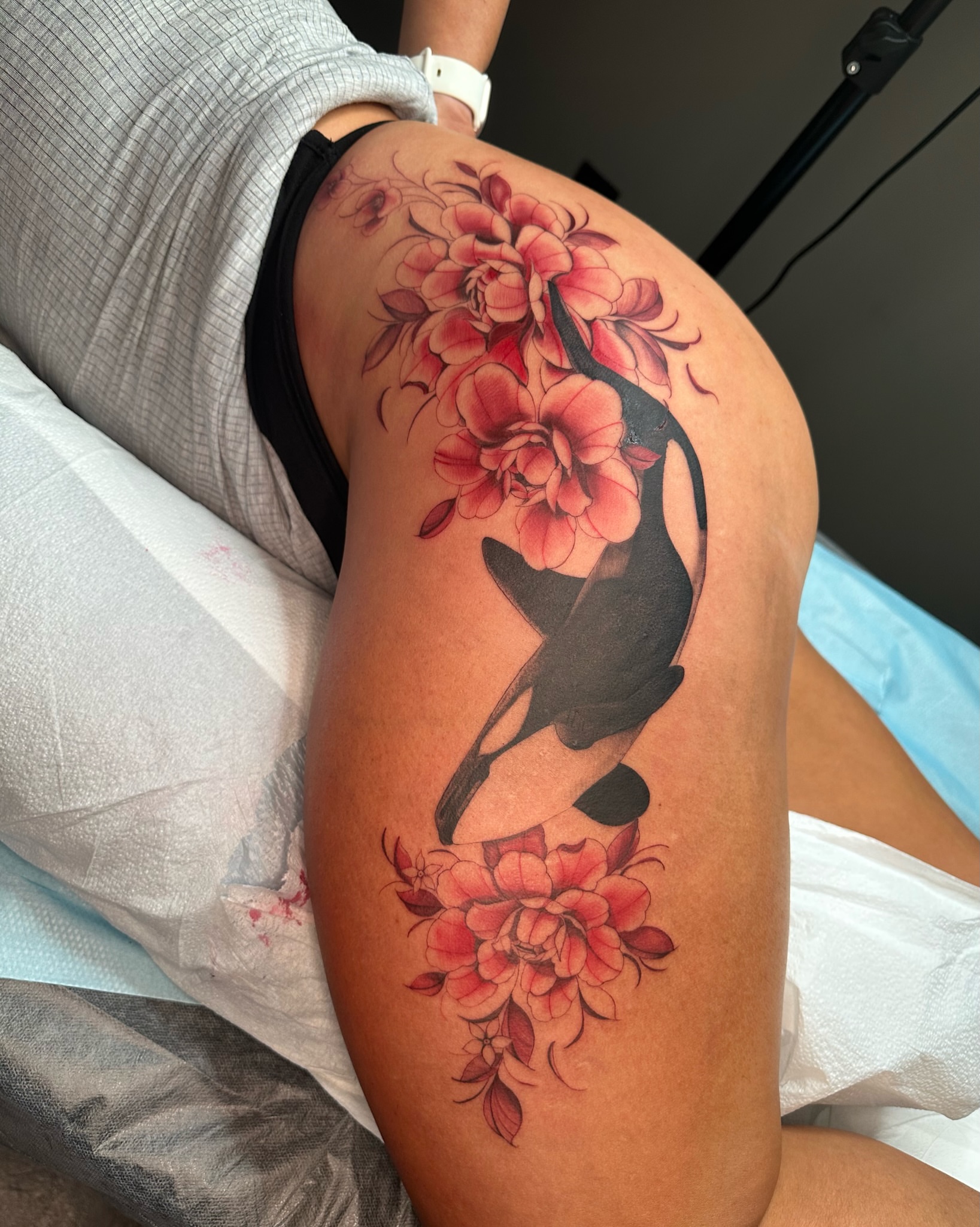 Tattoo by @babybella.tattoos — realism, dotwork