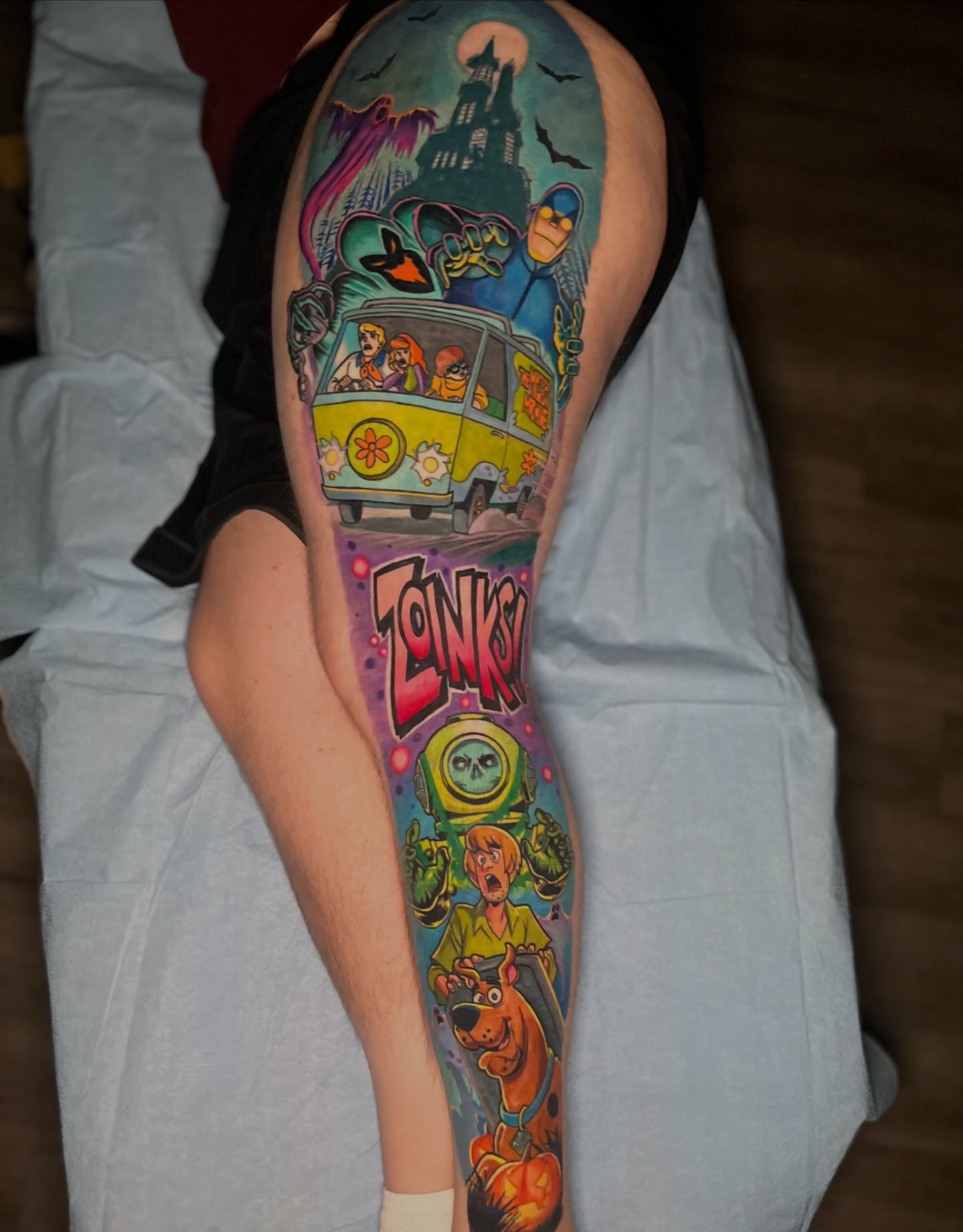 Tattoo by @samhyndmanart — new_school, illustrative