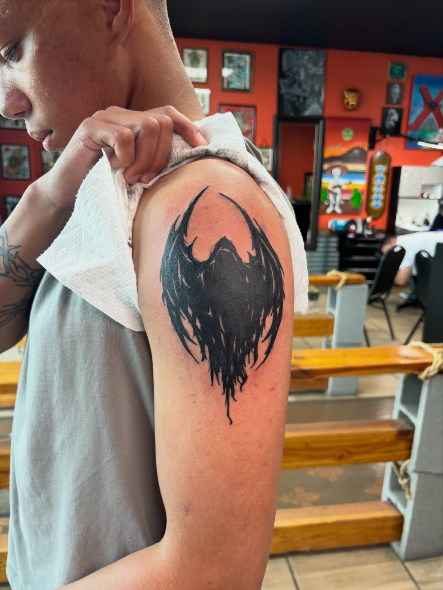Tattoo by @blkndrose — black_and_grey