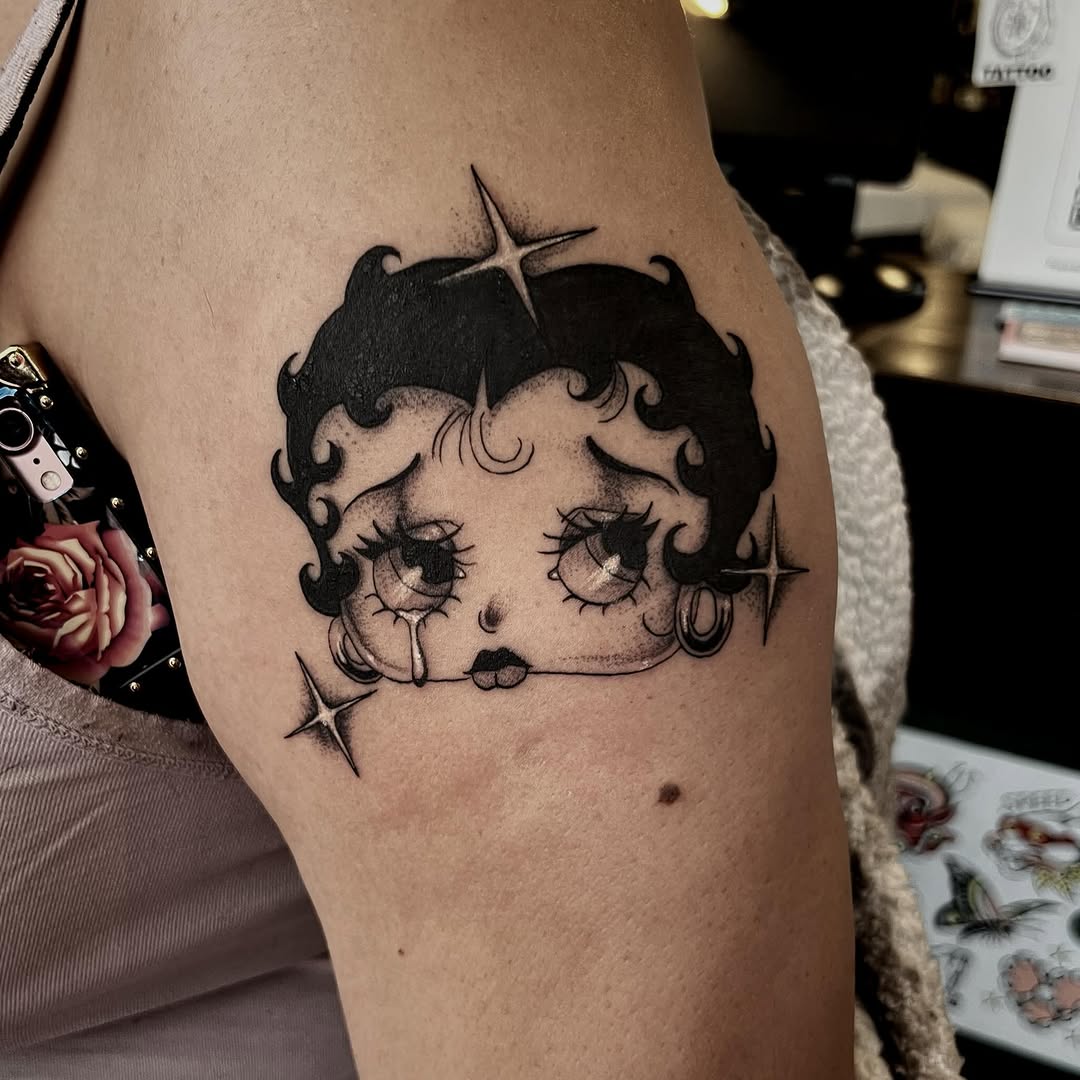 Tattoo by @joncrooktattoo — new_school, black_and_grey