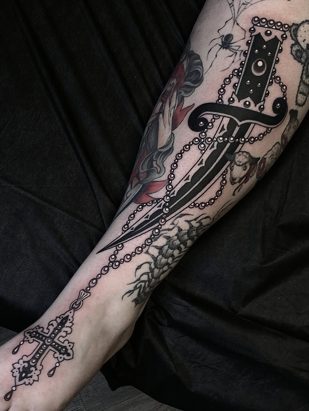 Tattoo by @black_casket — american_traditional, black_and_grey