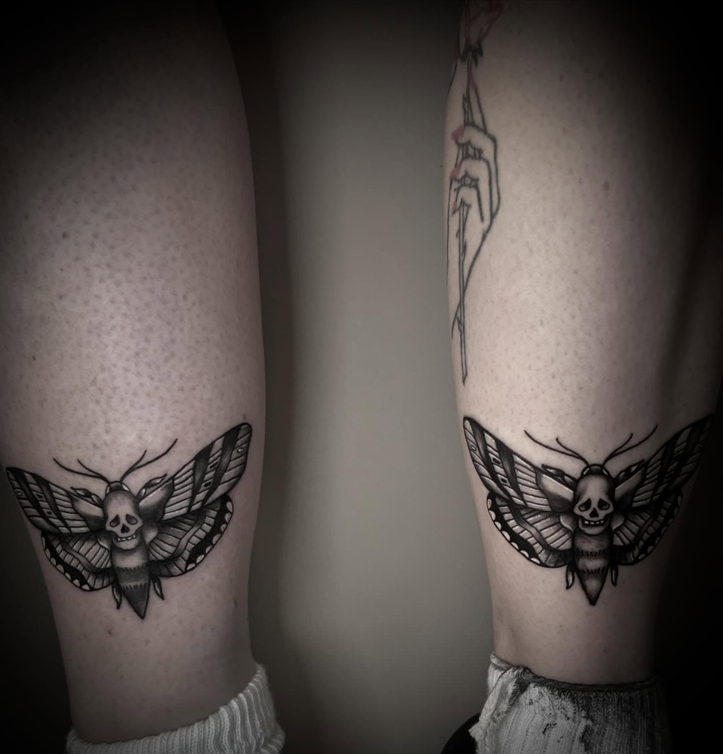 Tattoo by @marzxink — black_and_grey