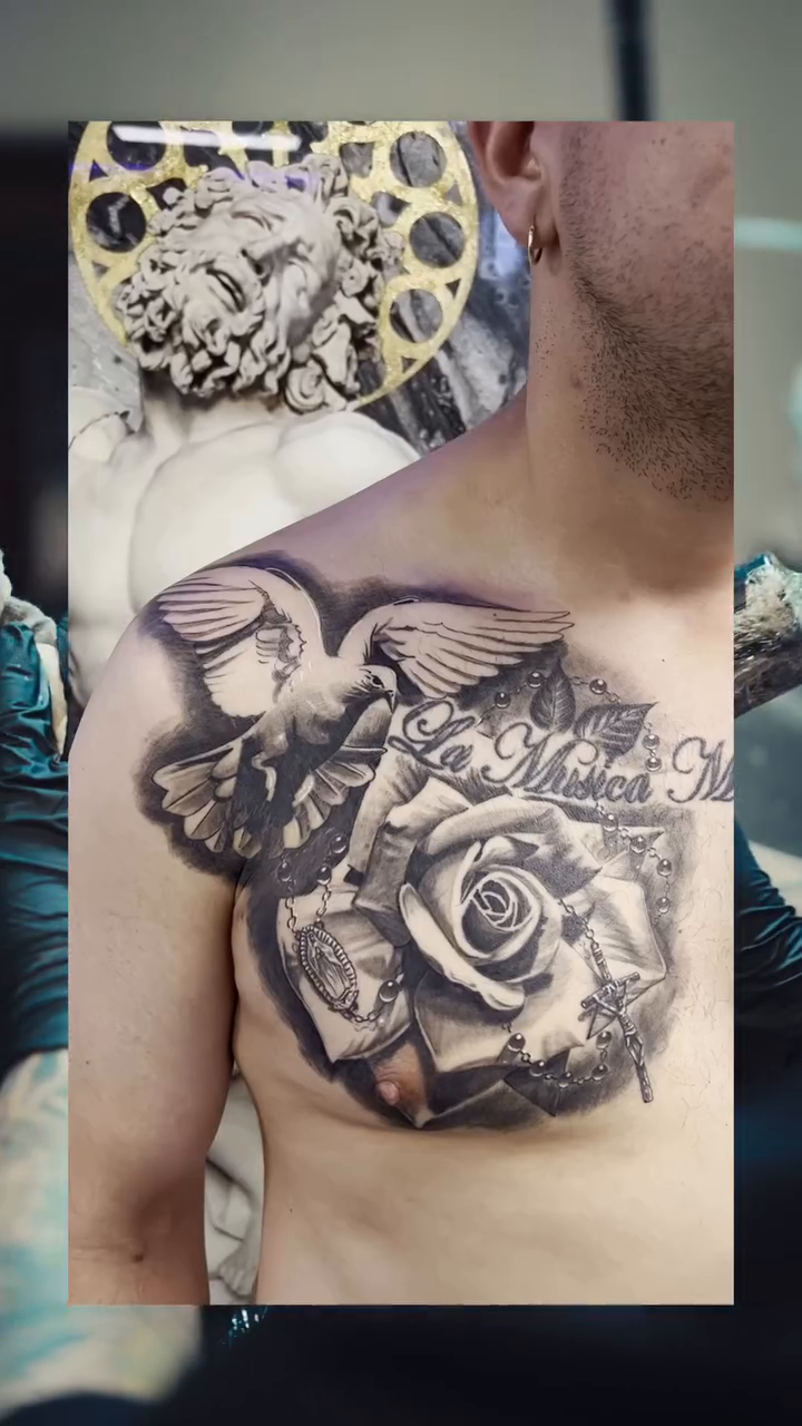 Tattoo by @marky_chavez โ black_and_grey, realism