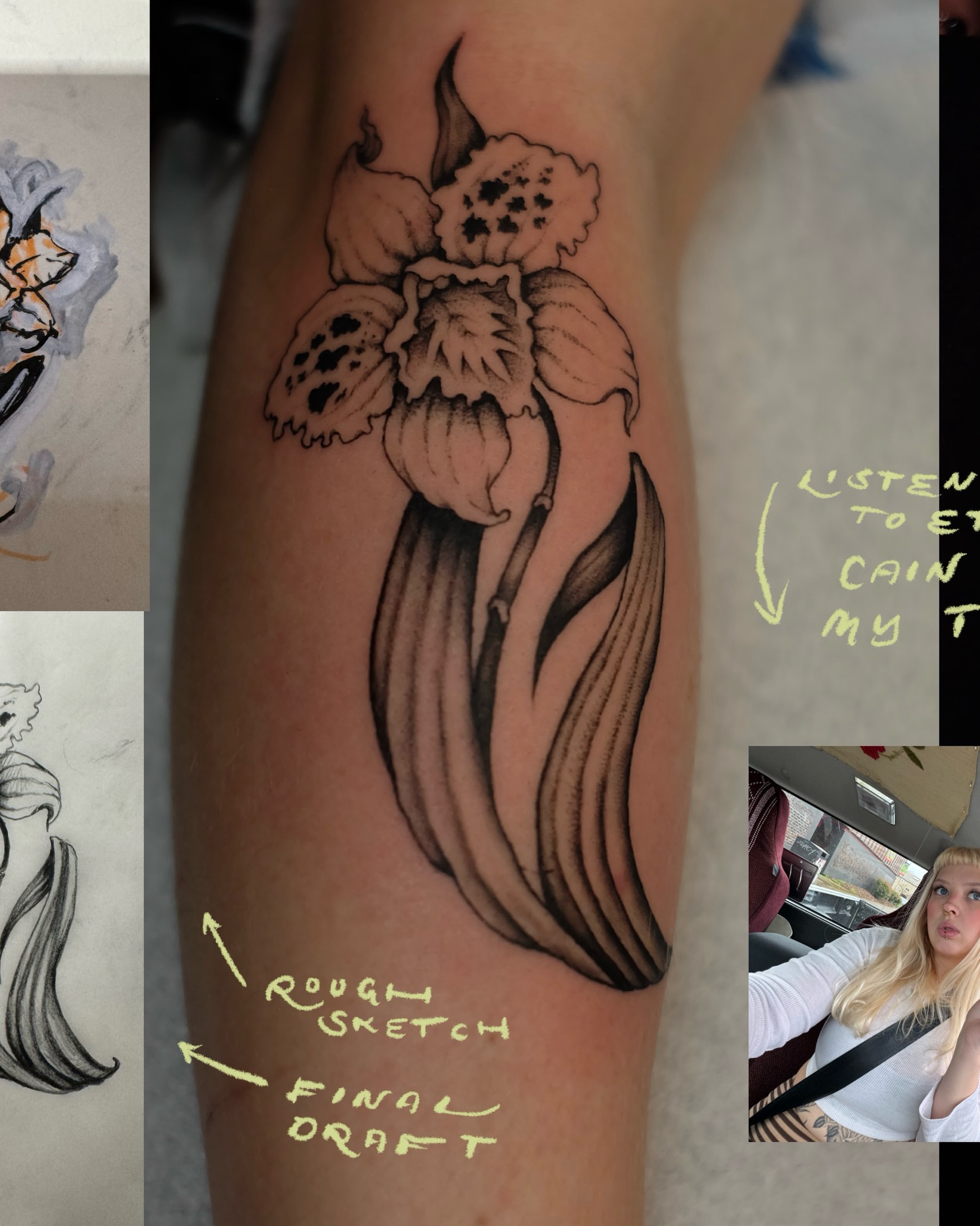 Tattoo by @sailorsisilia β black_and_grey
