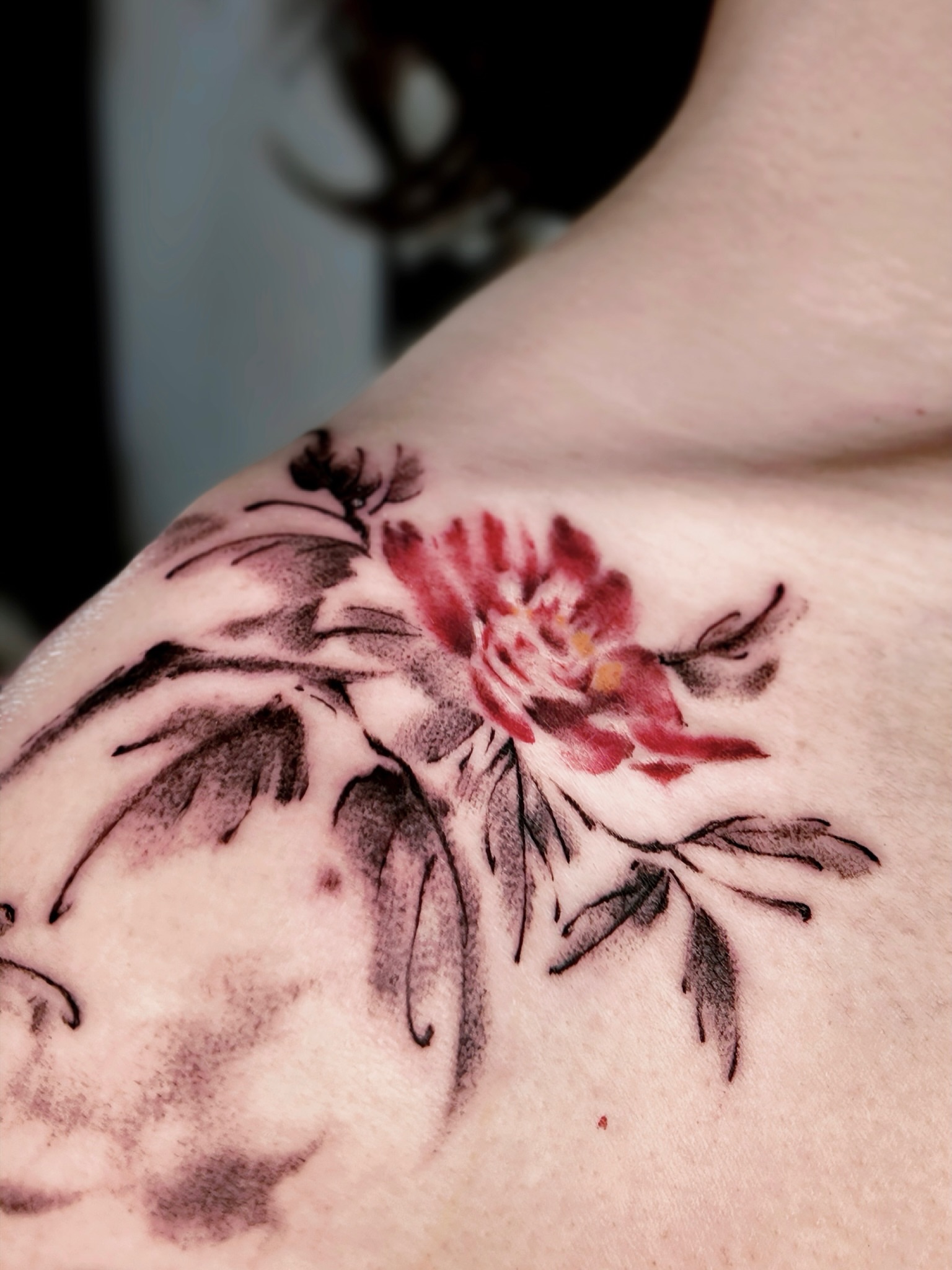 Tattoo by @junsinkmontreal — black_and_grey