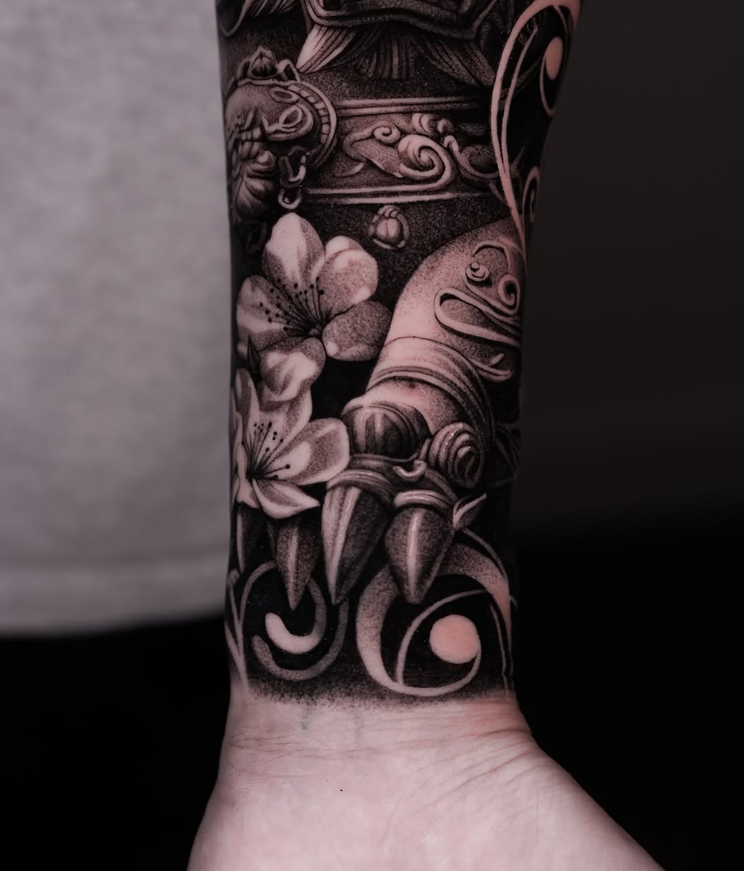 Tattoo by @tattooist_steven — black_and_grey, realism