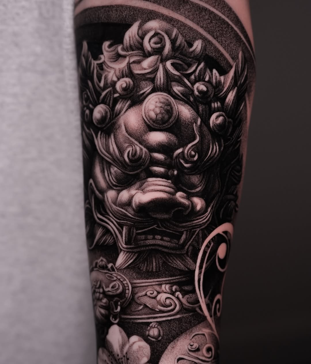 Tattoo by @tattooist_steven — japanese_irezumi, black_and_grey