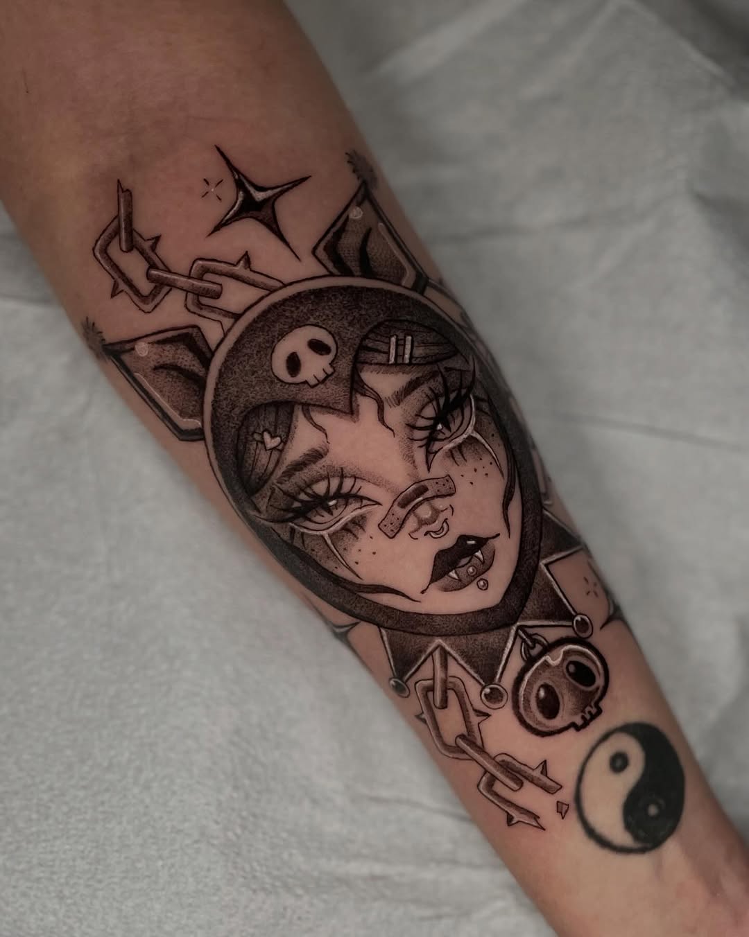 Tattoo by @katstattooth — new_school, chicano